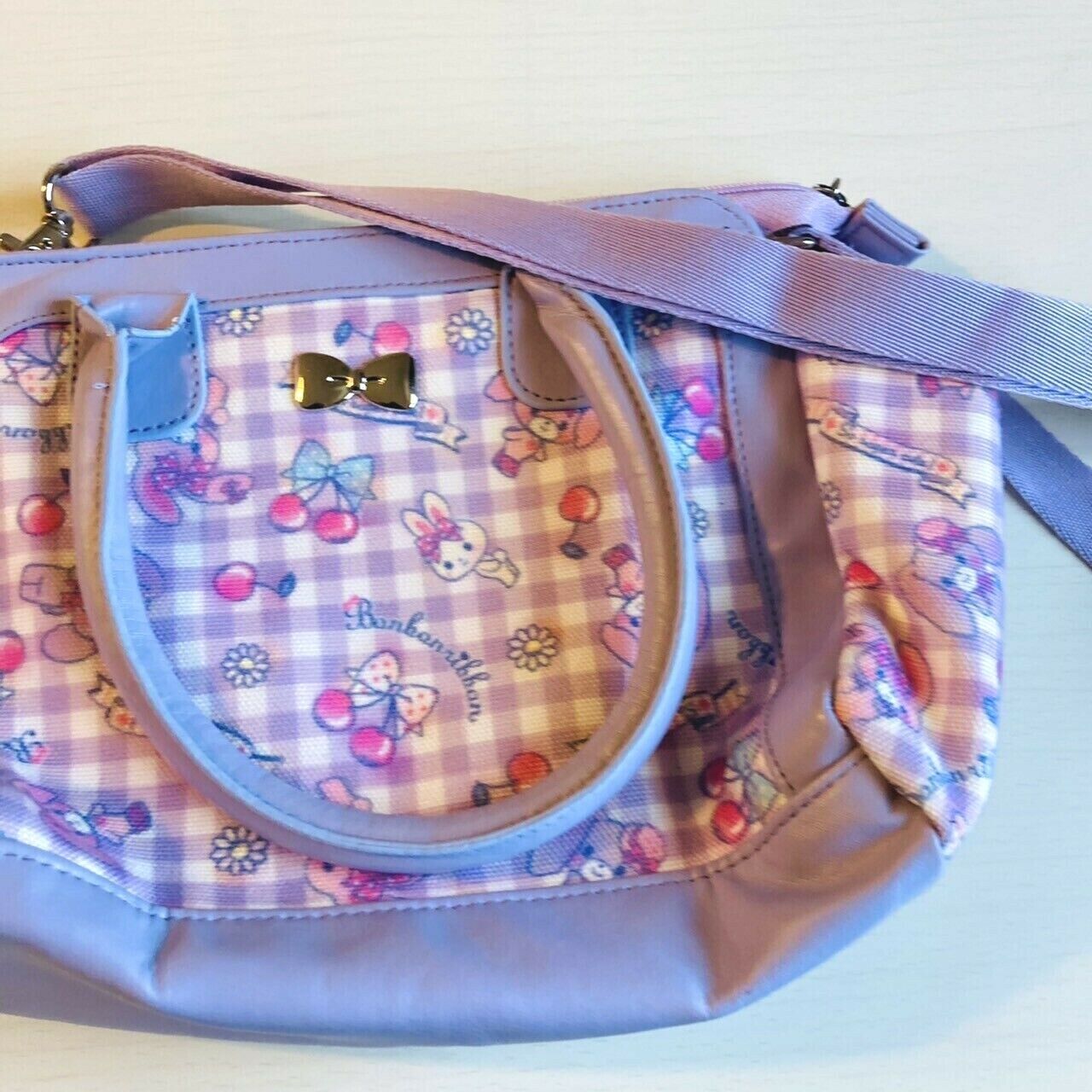 Sanrio Bonbon Ribbon Shoulder Bag Kids Purple Pink Limited RARE Kawaii Character