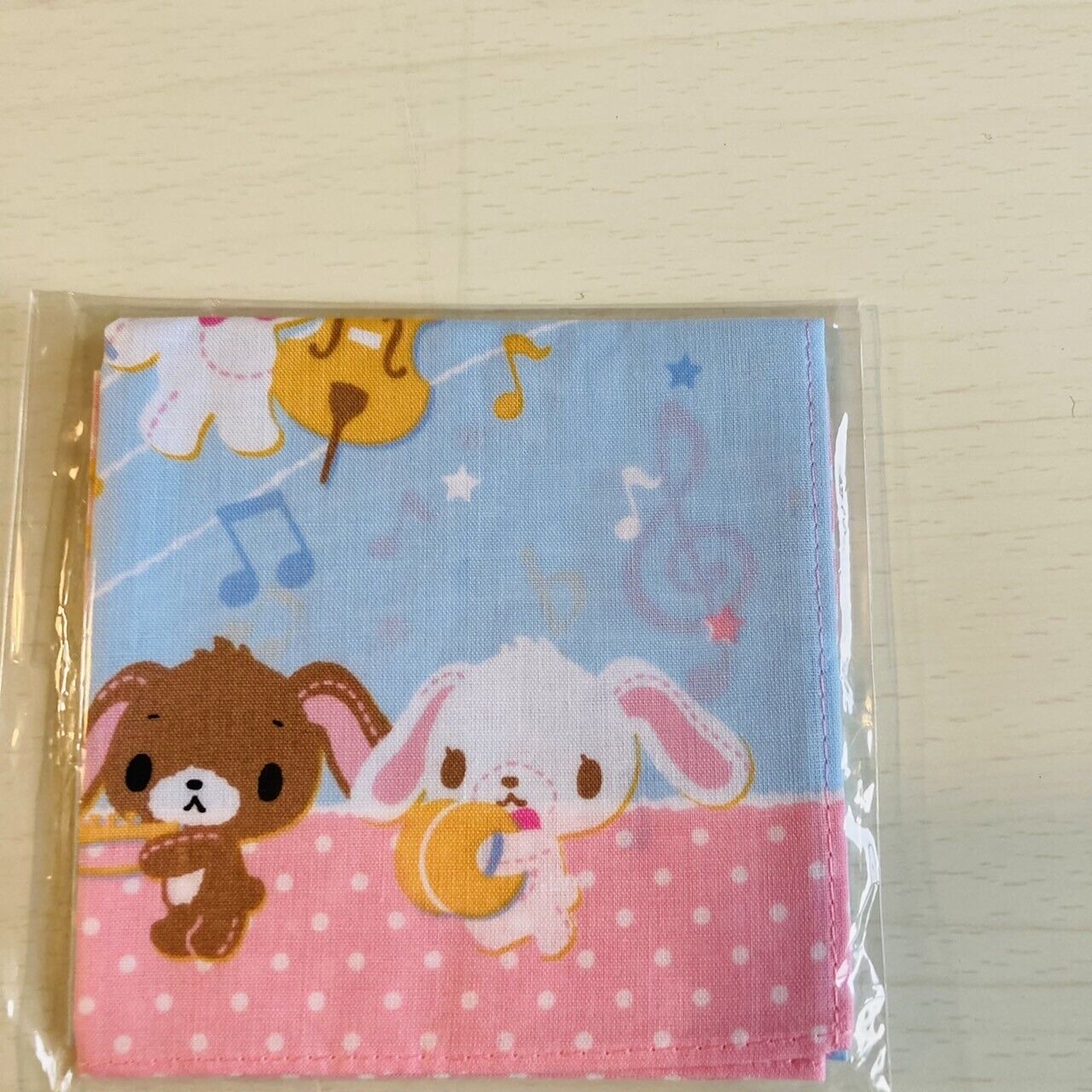 Sanrio Sugarbunnies Handkerchief Hanky Hankie Cotton Characters Kawaii Lovely