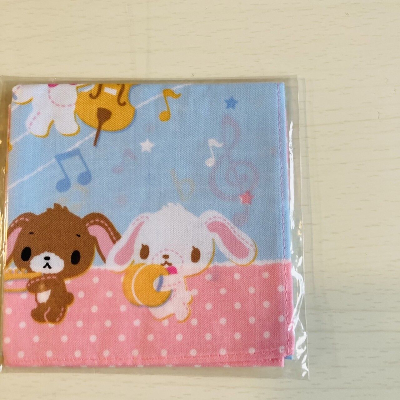 Sanrio Sugarbunnies Handkerchief Hanky Hankie Cotton Characters Kawaii Lovely