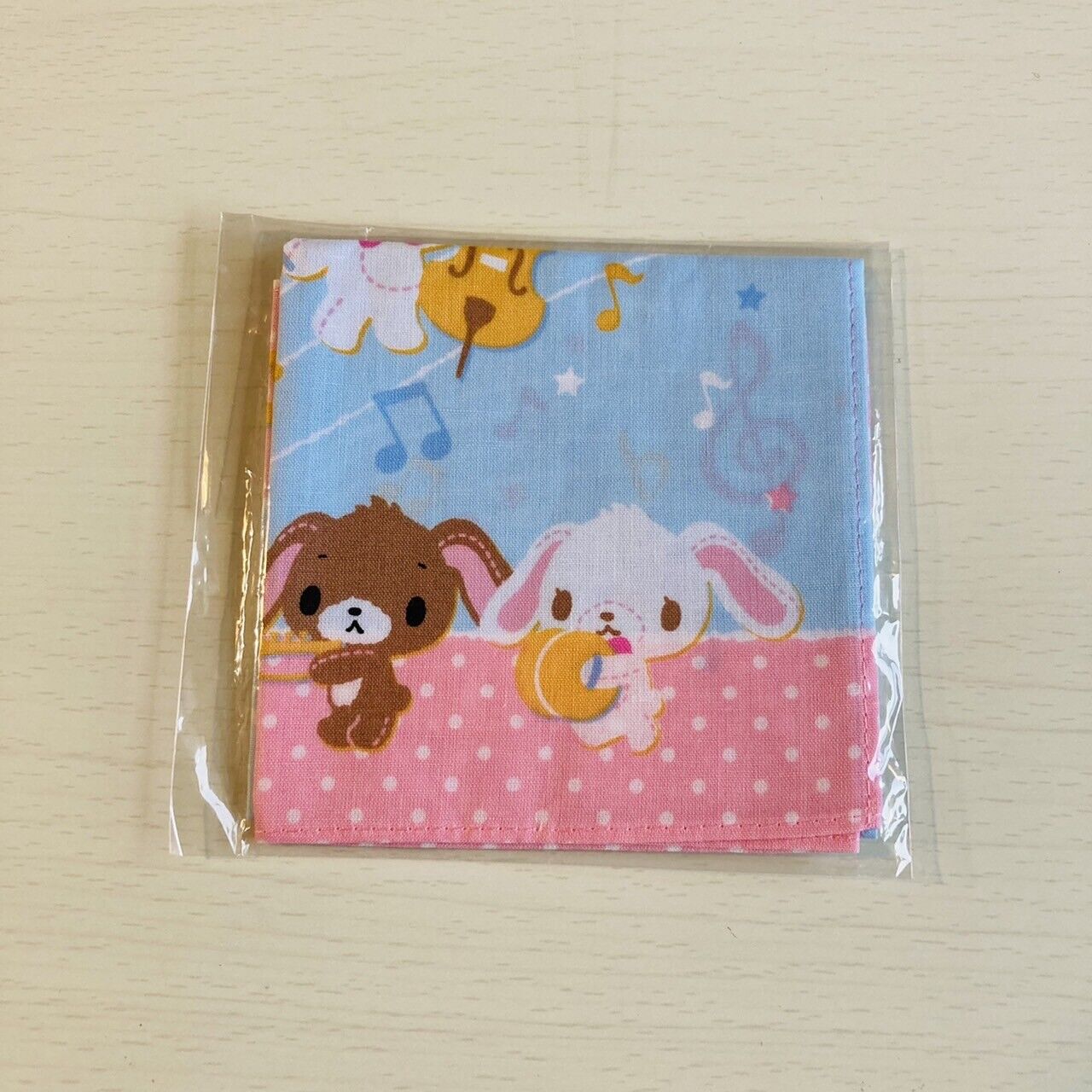 Sanrio Sugarbunnies Handkerchief Hanky Hankie Cotton Characters Kawaii Lovely