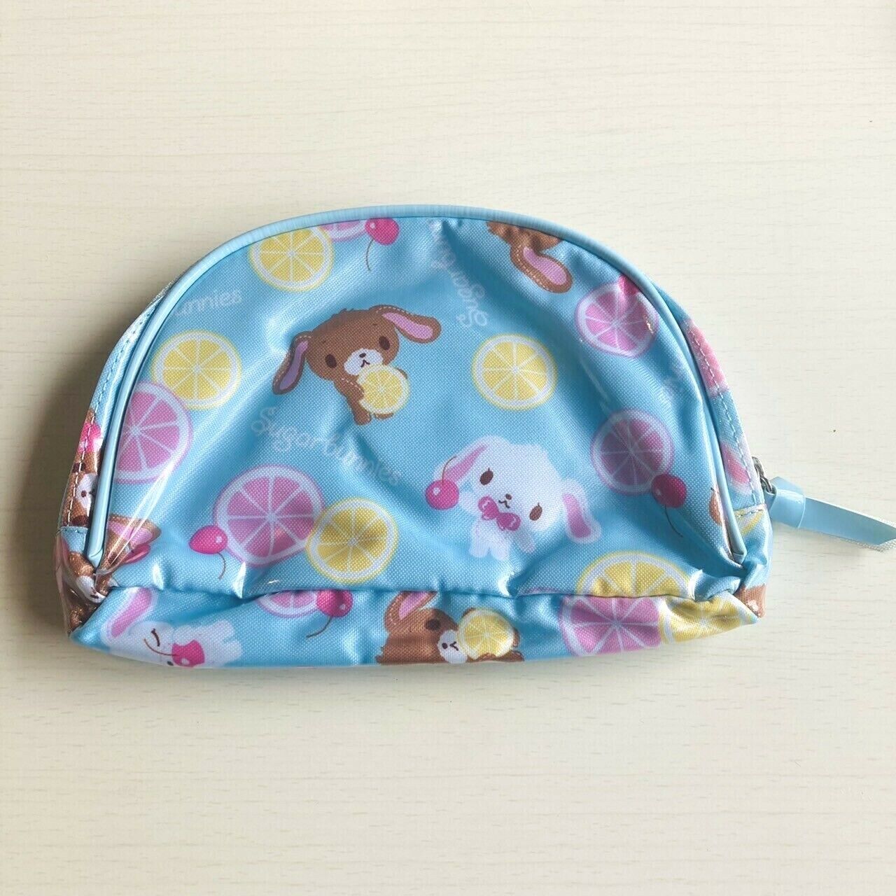 Sanrio Sugar Bunnies Pouch Makeup Bag Cosmetic Bag Character Light Blue Kawaii