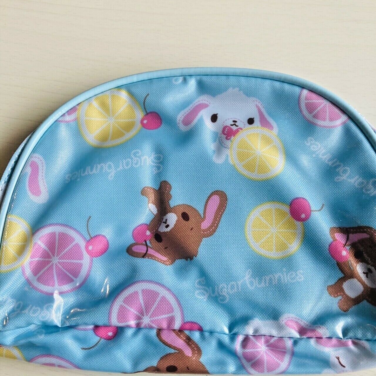 Sanrio Sugar Bunnies Pouch Makeup Bag Cosmetic Bag Character Light Blue Kawaii