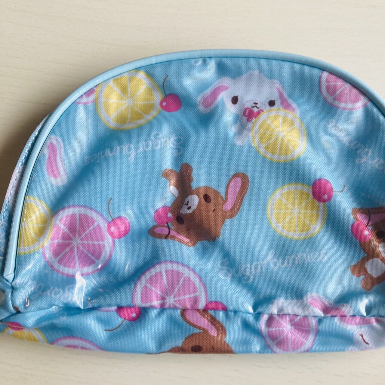 Sanrio Sugar Bunnies Pouch Makeup Bag Cosmetic Bag Character Light Blue Kawaii