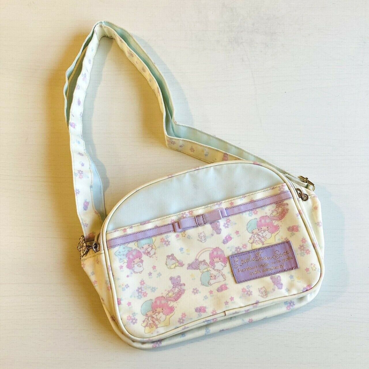 Sanrio Little Twin Stars Shoulder Bag Kiki Lala Floral Pattern Character Kawaii