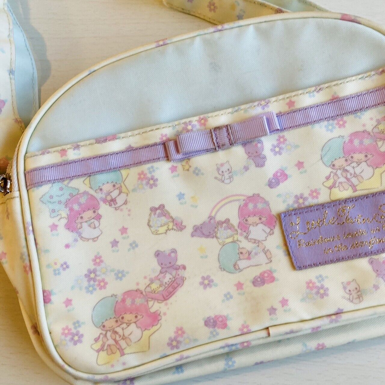 Sanrio Little Twin Stars Shoulder Bag Kiki Lala Floral Pattern Character Kawaii