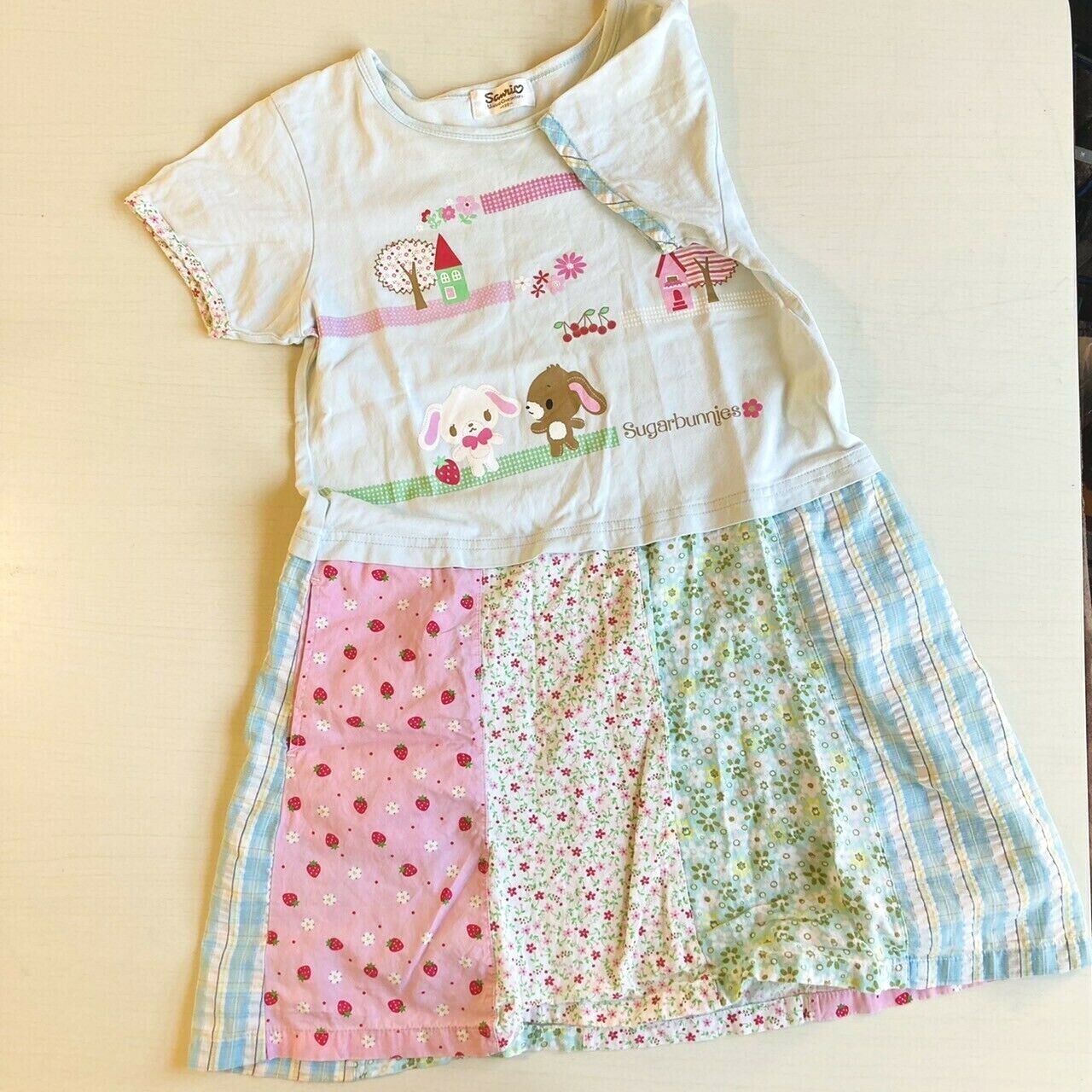 Sanrio Sugar Bunnies Dress Kids 130cm Skirt Thin Clothes Kawaii Character Rare