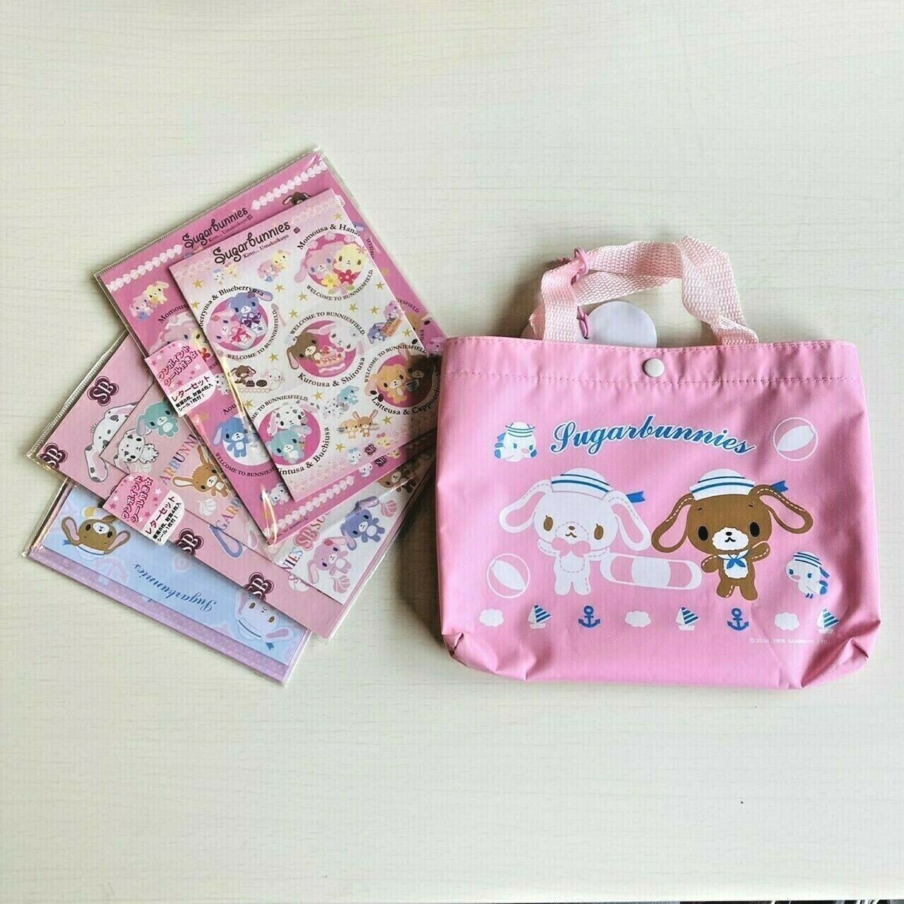 Sanrio Sugar Bunnies Bag 3 Letter Writing Sets Envelopes Pink Kawaii Character