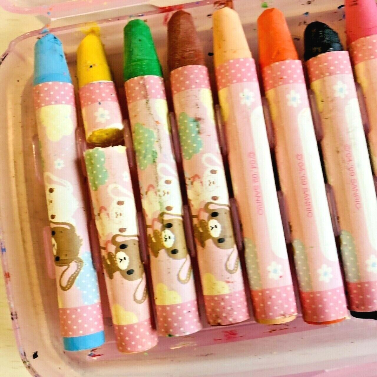 Sanrio Sugar Bunnies Crayon Stationery Color Coloring Pink Kawaii Character