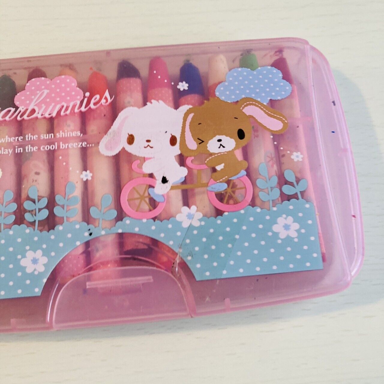 Sanrio Sugar Bunnies Crayon Stationery Color Coloring Pink Kawaii Character