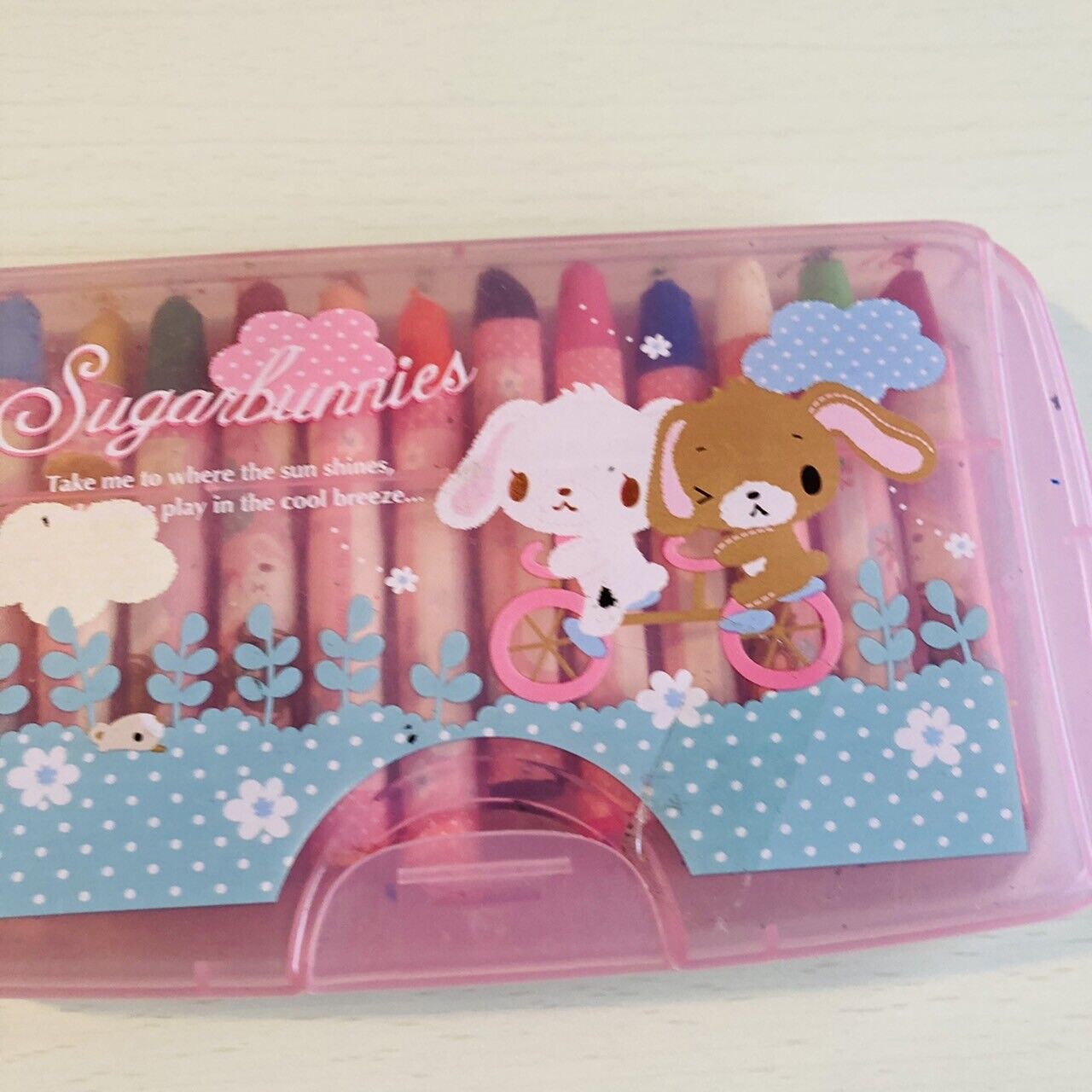 Sanrio Sugar Bunnies Crayon Stationery Color Coloring Pink Kawaii Character