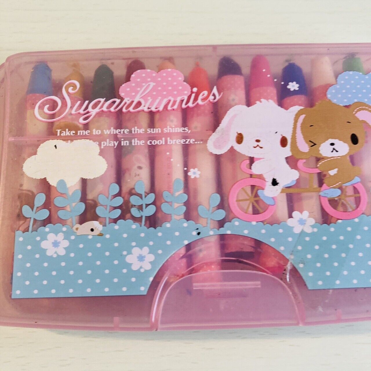 Sanrio Sugar Bunnies Crayon Stationery Color Coloring Pink Kawaii Character