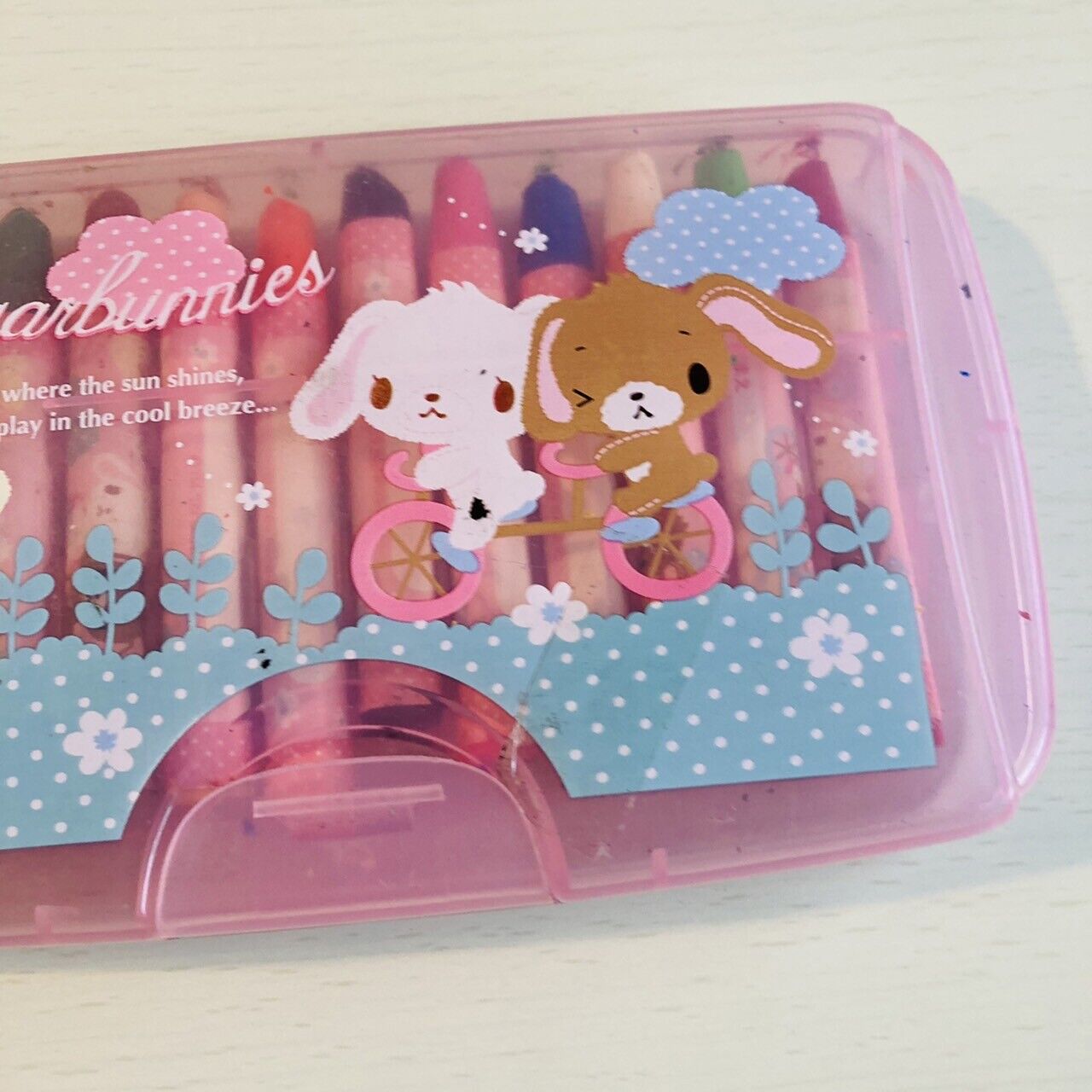 Sanrio Sugar Bunnies Crayon Stationery Color Coloring Pink Kawaii Character