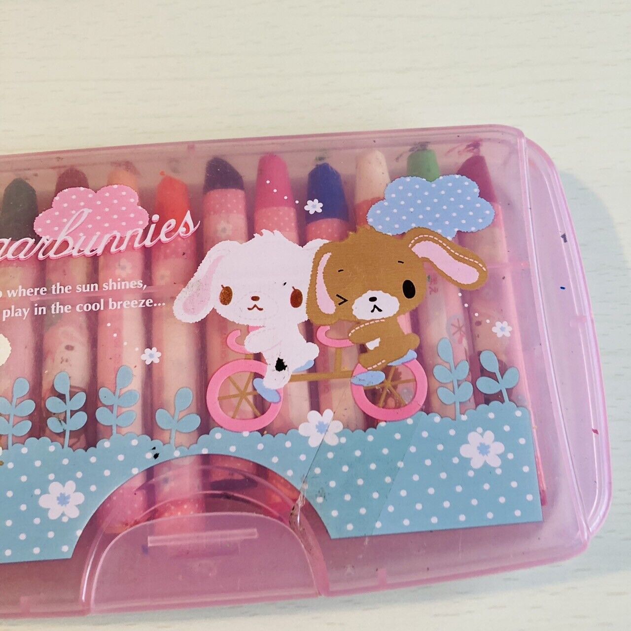 Sanrio Sugar Bunnies Crayon Stationery Color Coloring Pink Kawaii Character