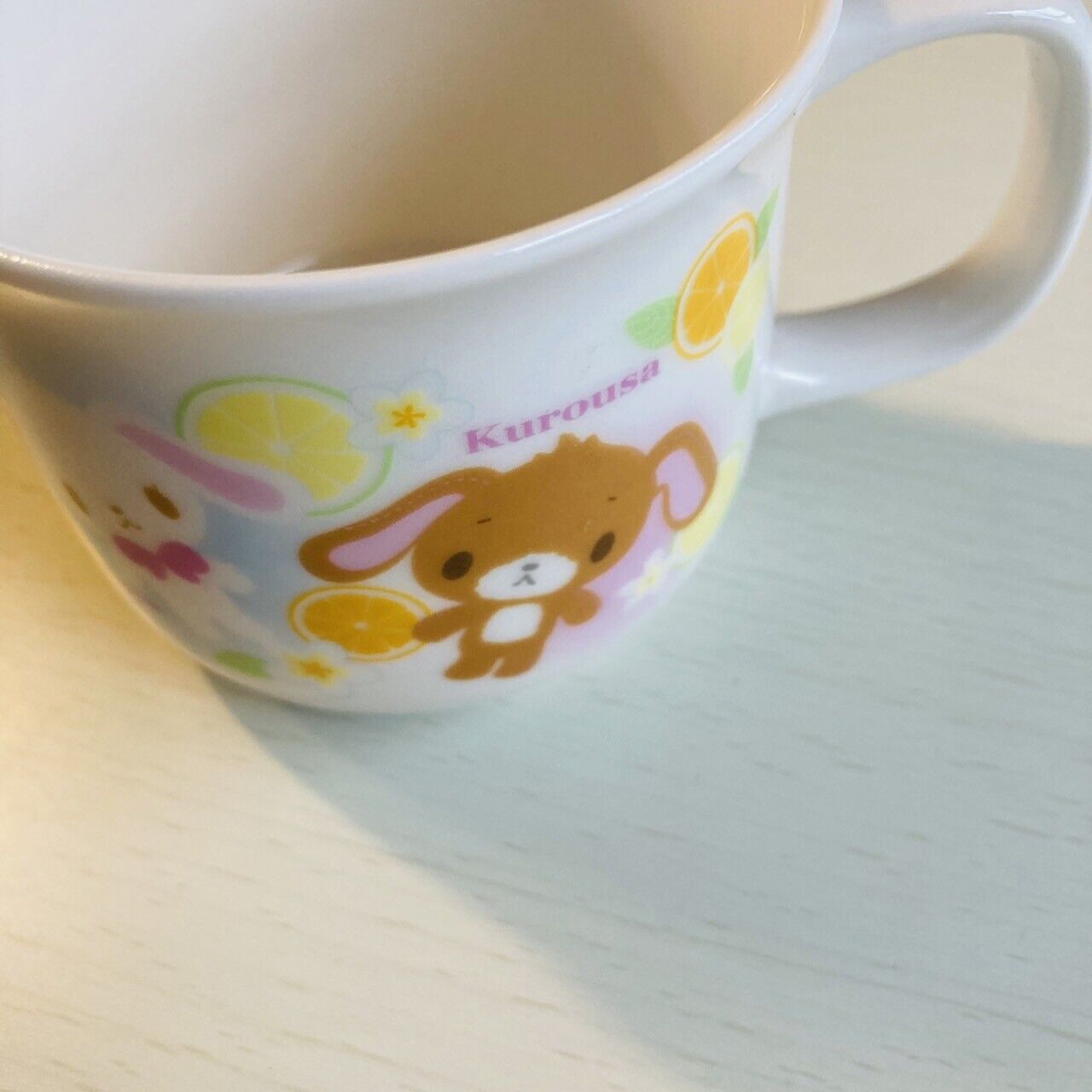 Sanrio Sugarbunnies Coffee Mug Kurousa Shirousa Glassware Kawaii Characters