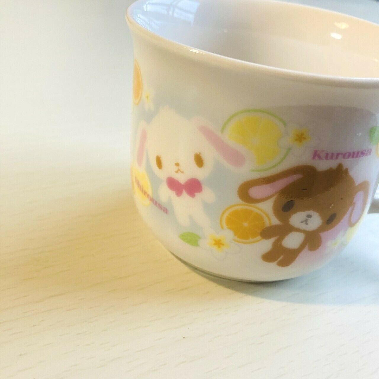 Sanrio Sugarbunnies Coffee Mug Kurousa Shirousa Glassware Kawaii Characters