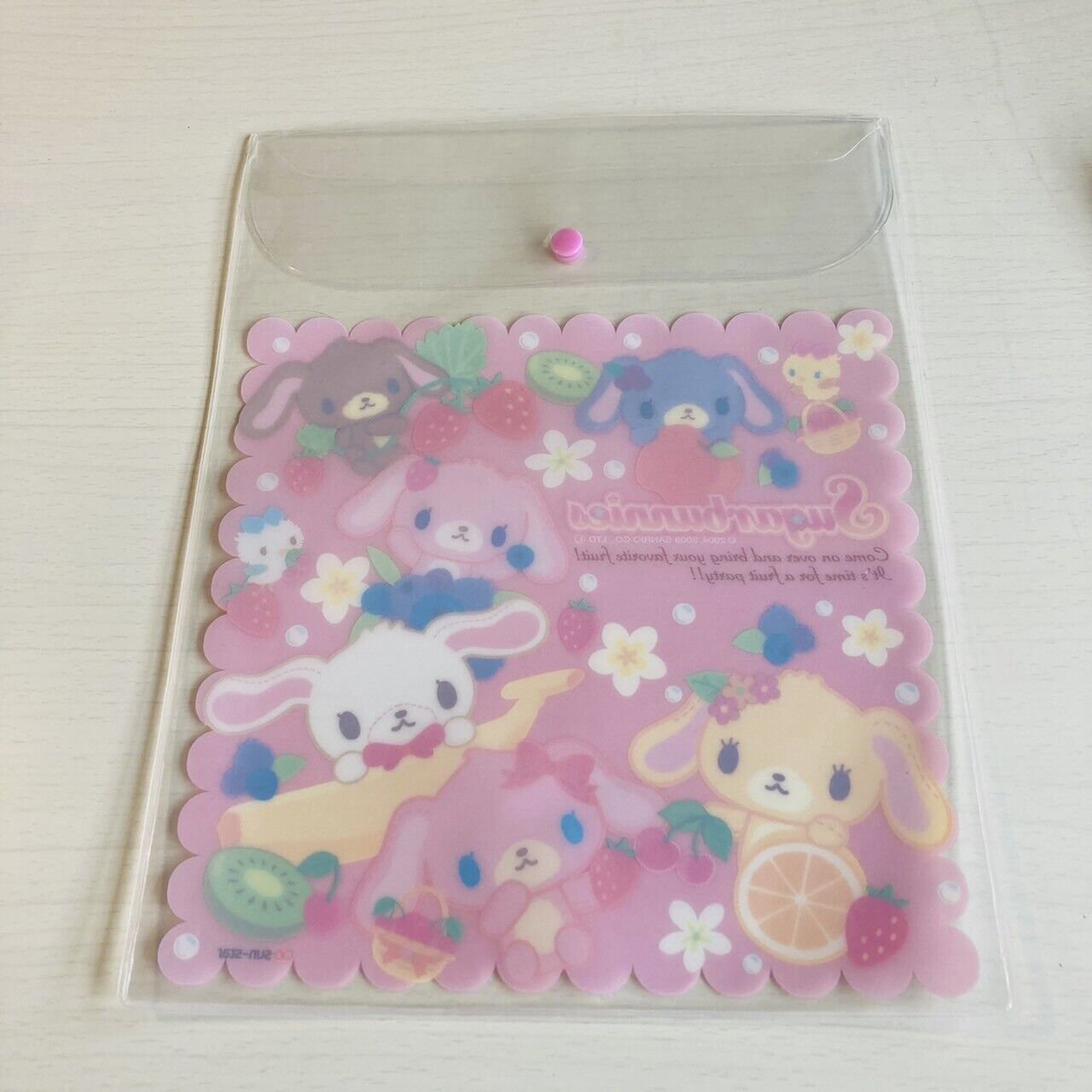 Sanrio Sugar Bunnies Folder File Stationery Shirousa Kurousa Kawaii Characters