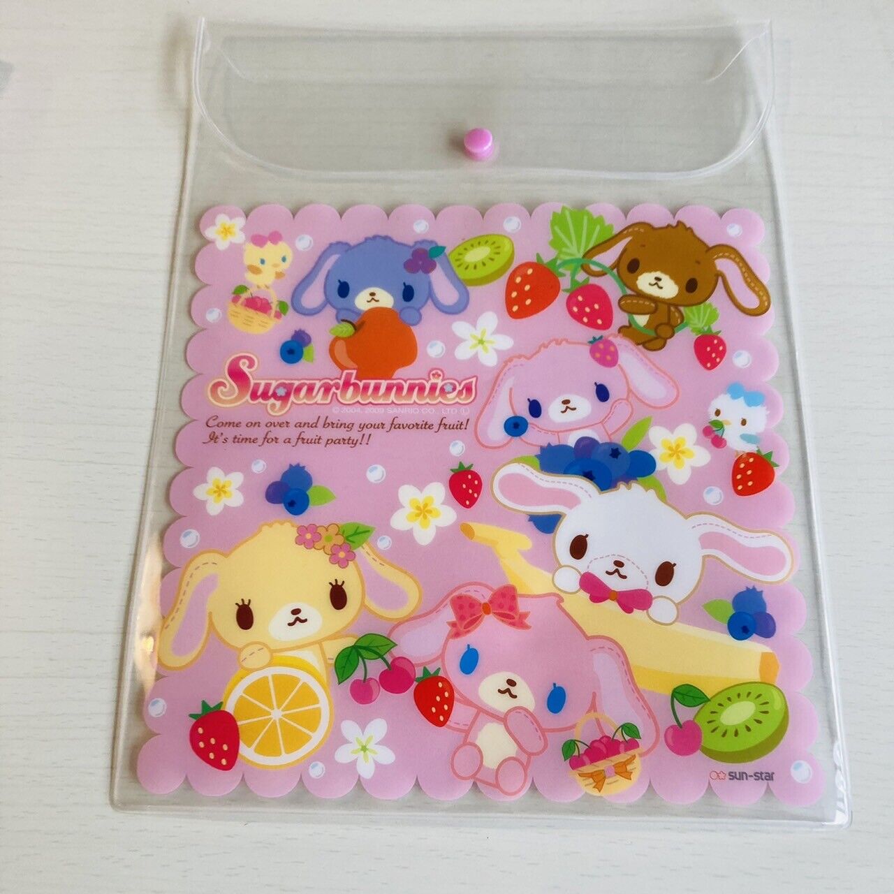 Sanrio Sugar Bunnies Folder File Stationery Shirousa Kurousa Kawaii Characters