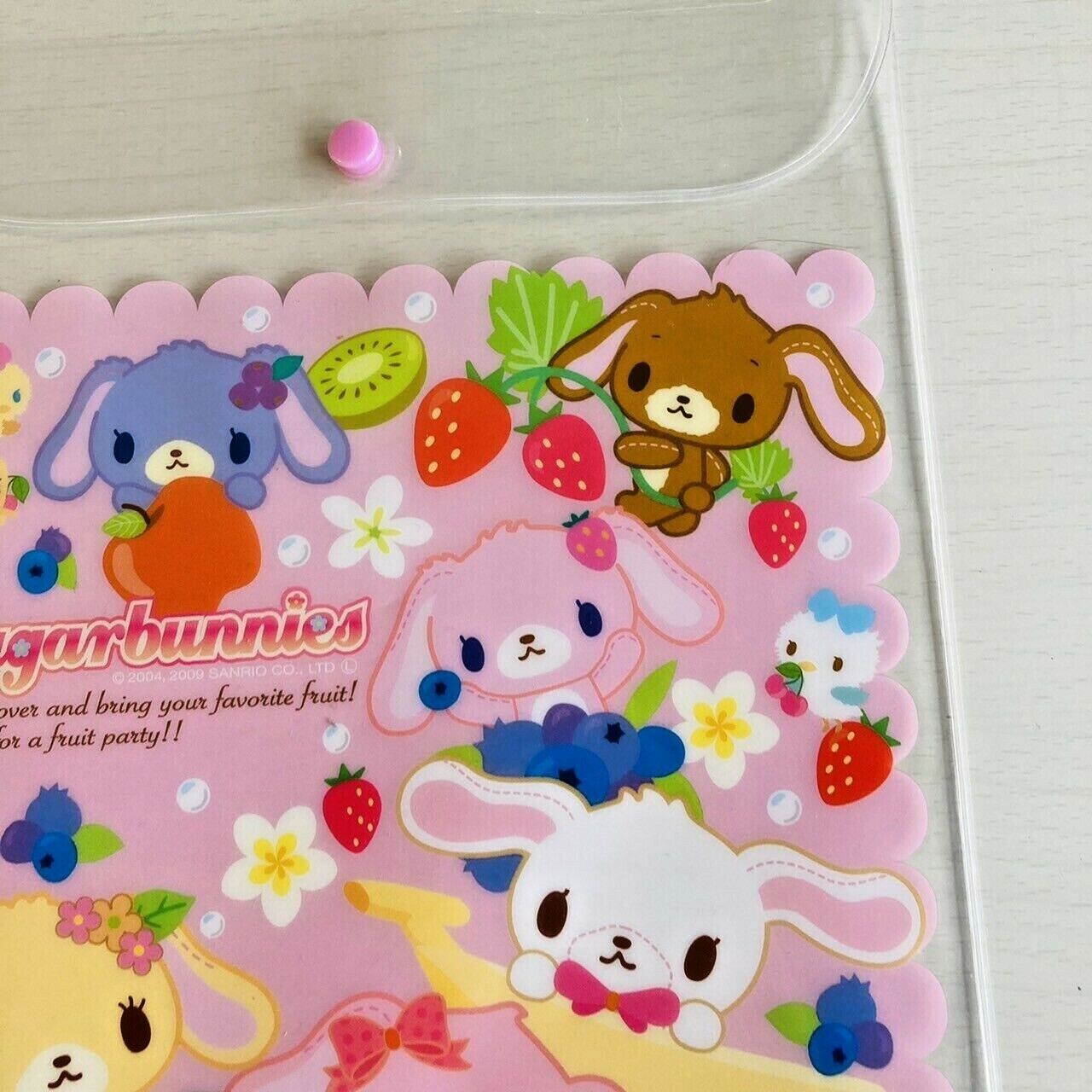 Sanrio Sugar Bunnies Folder File Stationery Shirousa Kurousa Kawaii Characters