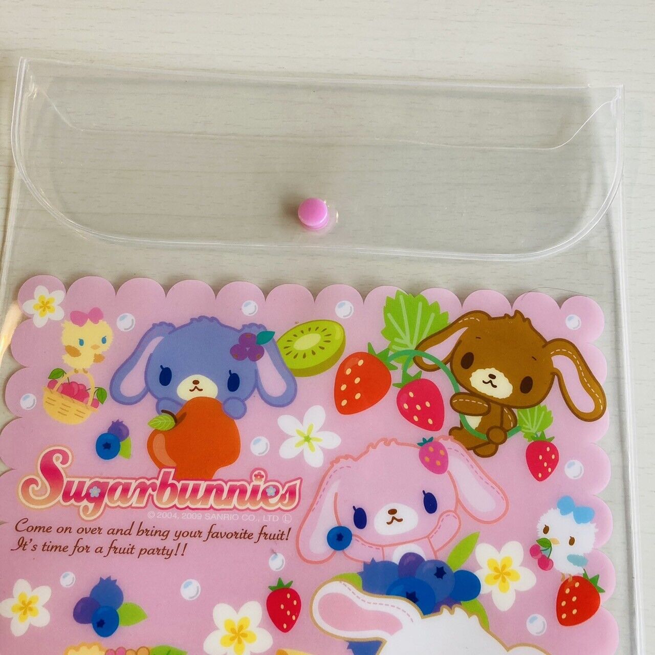 Sanrio Sugar Bunnies Folder File Stationery Shirousa Kurousa Kawaii Characters