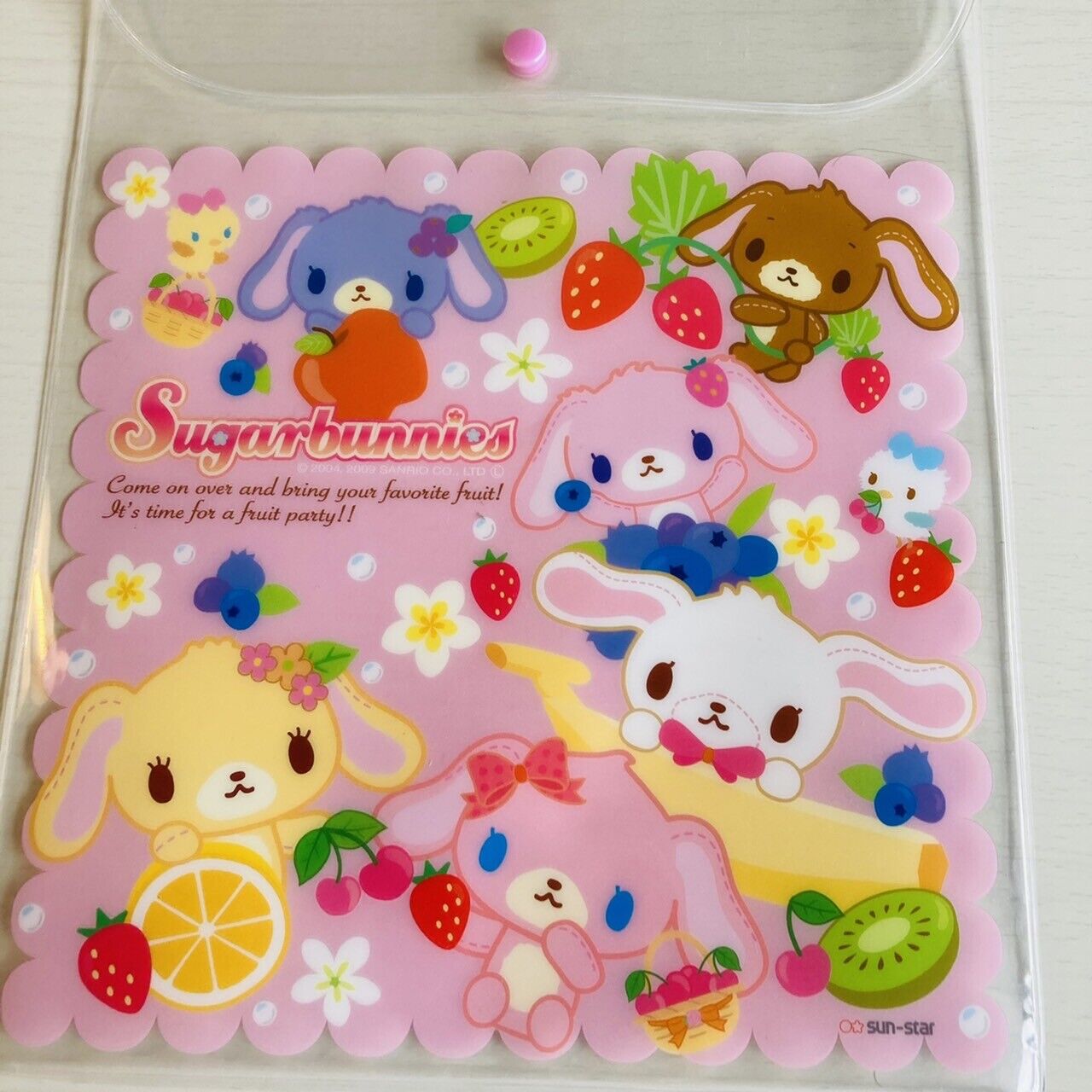 Sanrio Sugar Bunnies Folder File Stationery Shirousa Kurousa Kawaii Characters