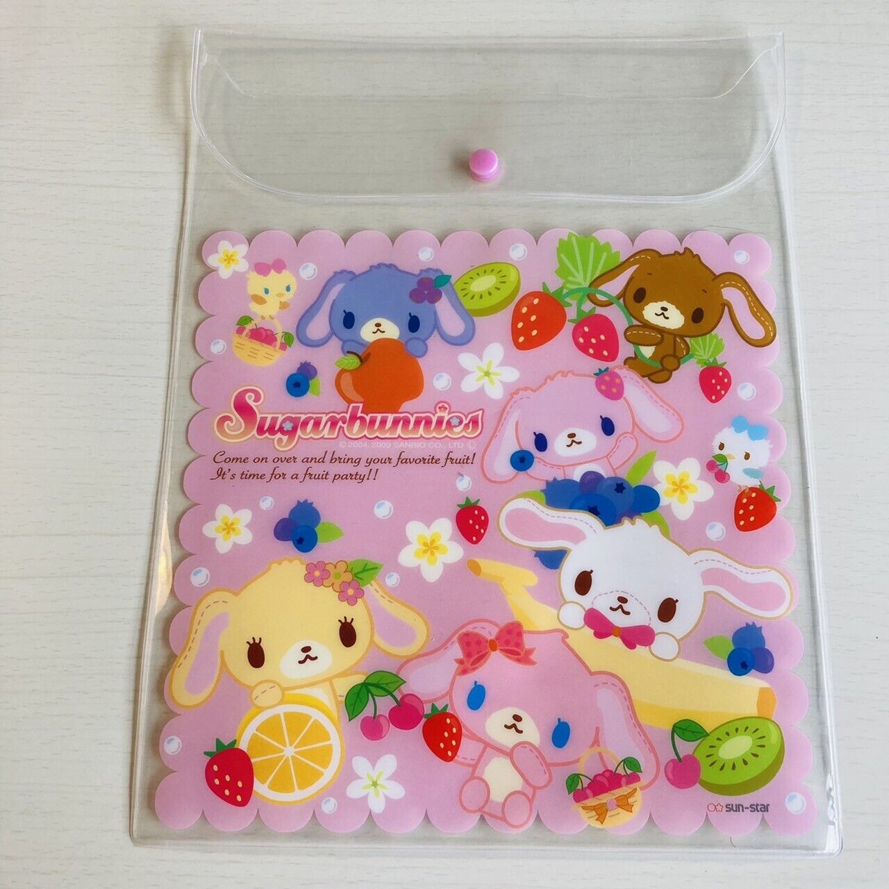 Sanrio Sugar Bunnies Folder File Stationery Shirousa Kurousa Kawaii Characters