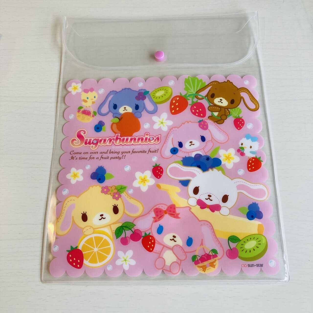 Sanrio Sugar Bunnies Folder File Stationery Shirousa Kurousa Kawaii Characters