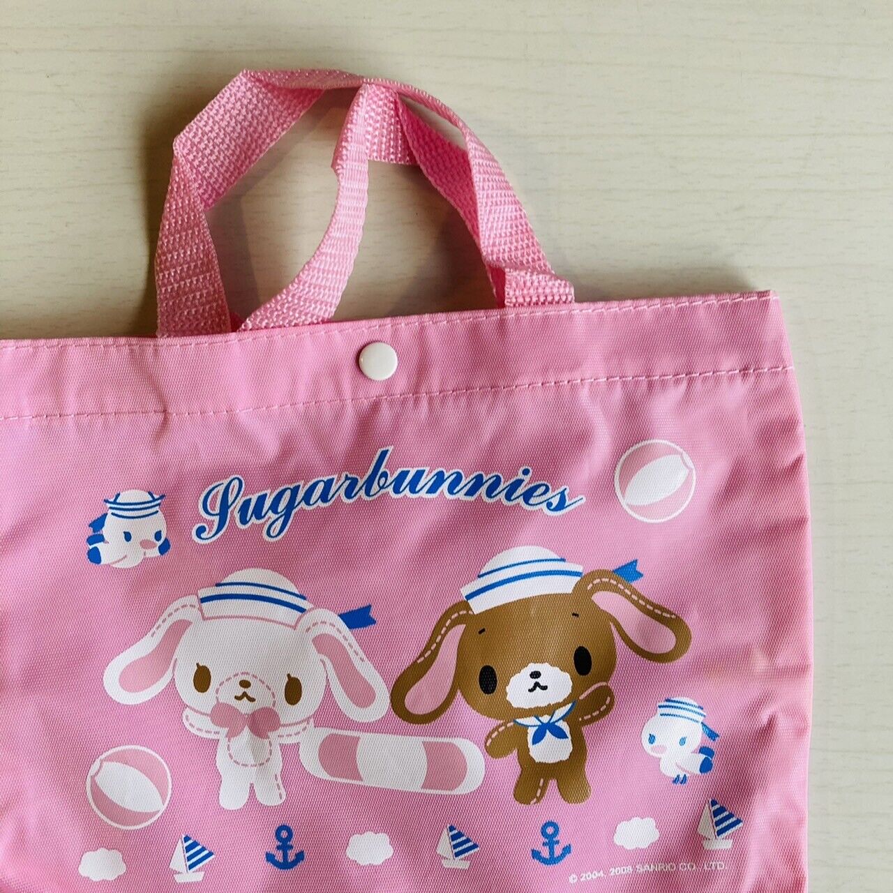 Sanrio Sugar Bunnies Tote Bag Shirousa Kurousa Pink RARE Characters Cute Kawaii