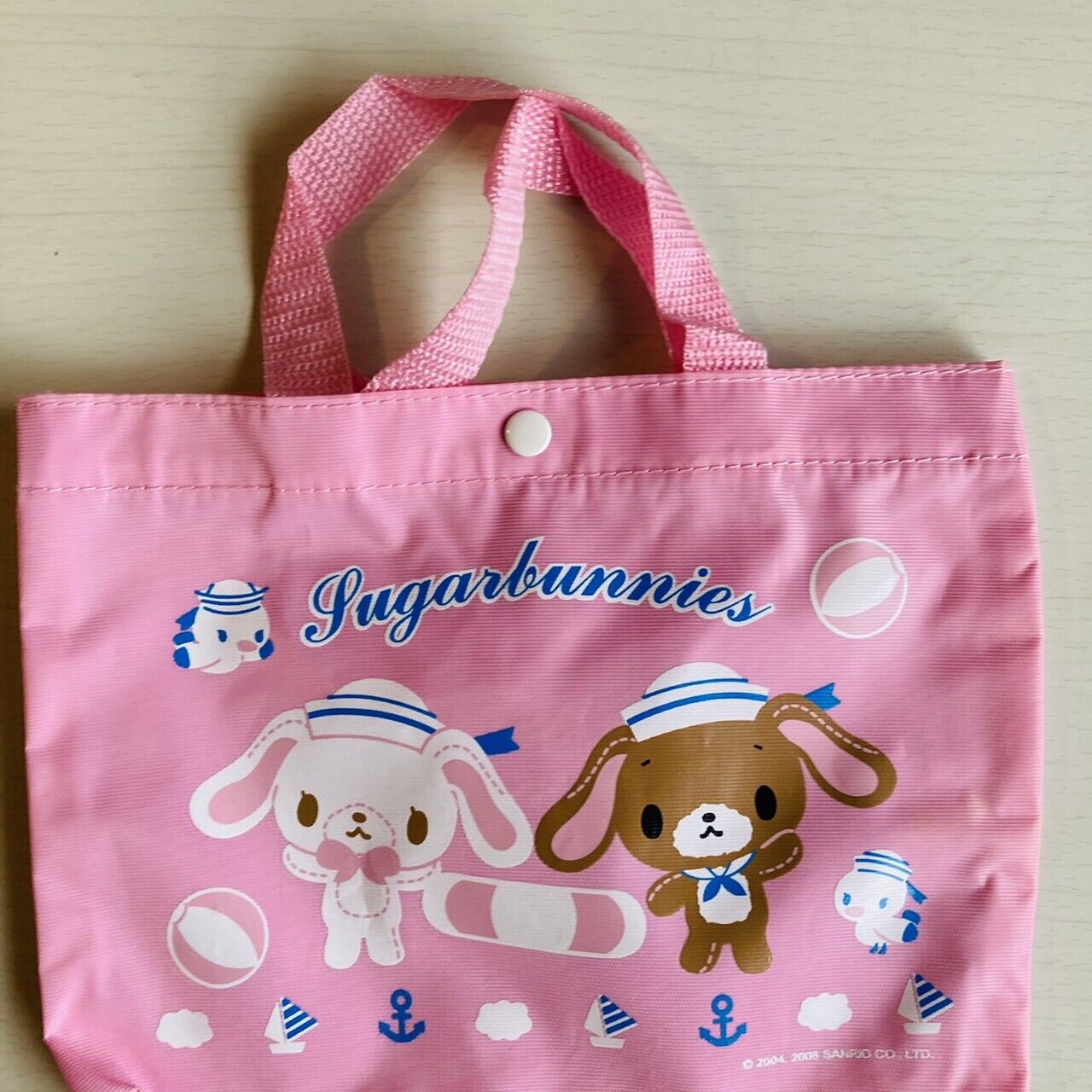 Sanrio Sugar Bunnies Tote Bag Shirousa Kurousa Pink RARE Characters Cute Kawaii