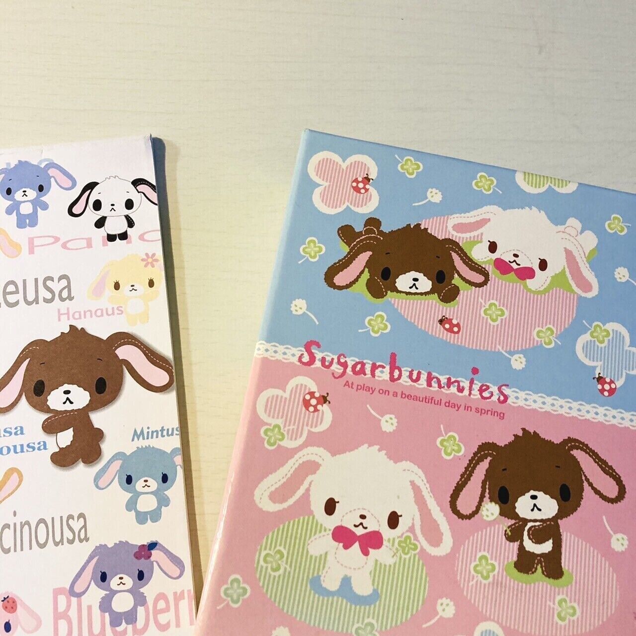 Sanrio Sugar Bunnies Memo Pad Notepad Box Set Stationery Shirousa Kurousa Kawaii