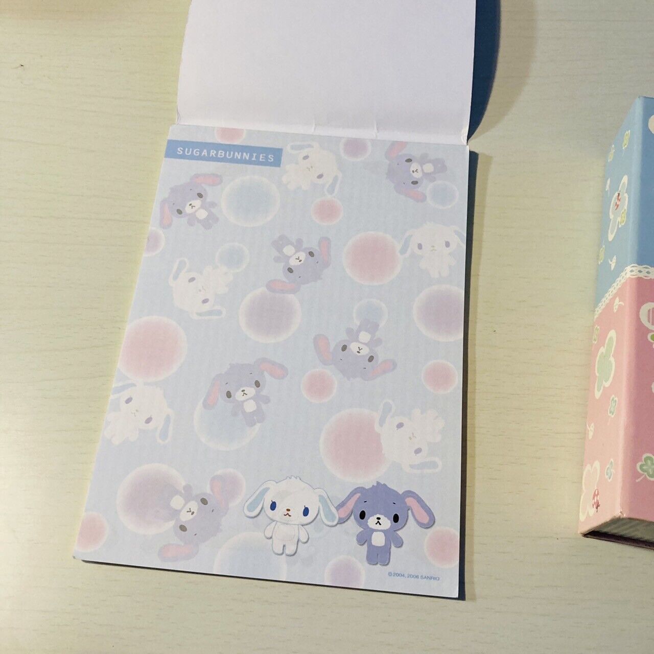 Sanrio Sugar Bunnies Memo Pad Notepad Box Set Stationery Shirousa Kurousa Kawaii