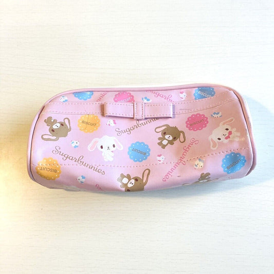 Sanrio Sugar Bunnies Pencil Case Stationery Shirousa Kurousa Biscuit Pink Kawaii