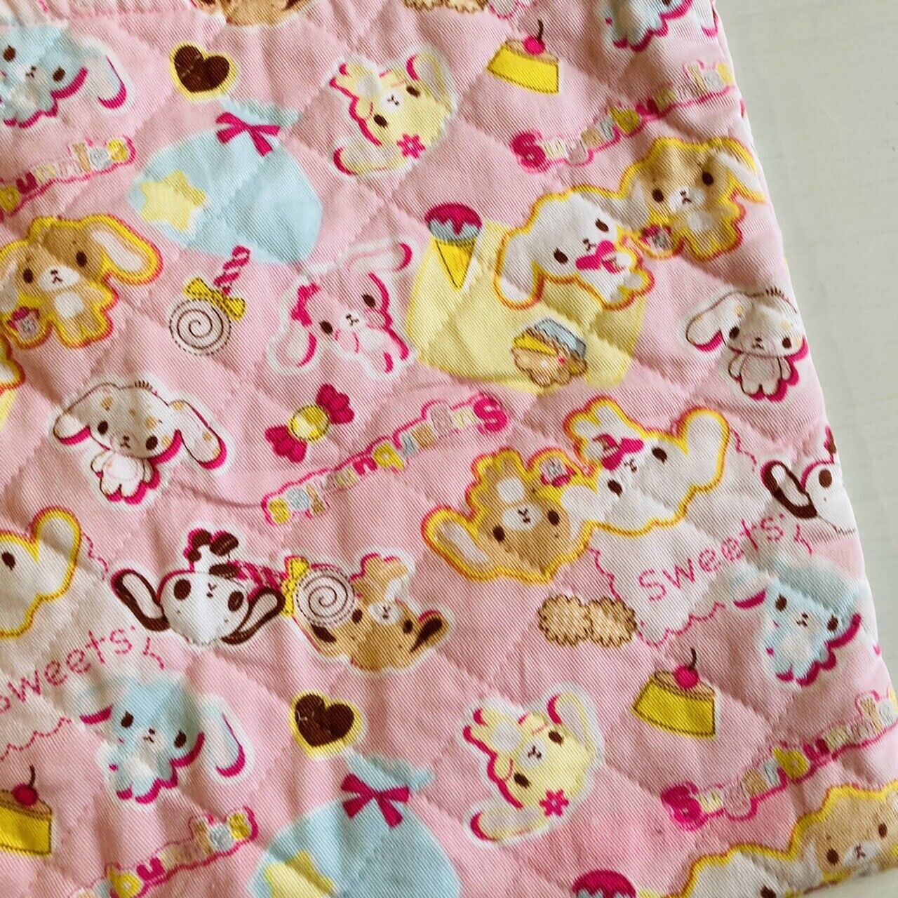 Sanrio Sugar Bunnies Tote Bag Kids Baby Shirousa Kurousa Pink RARE Characters