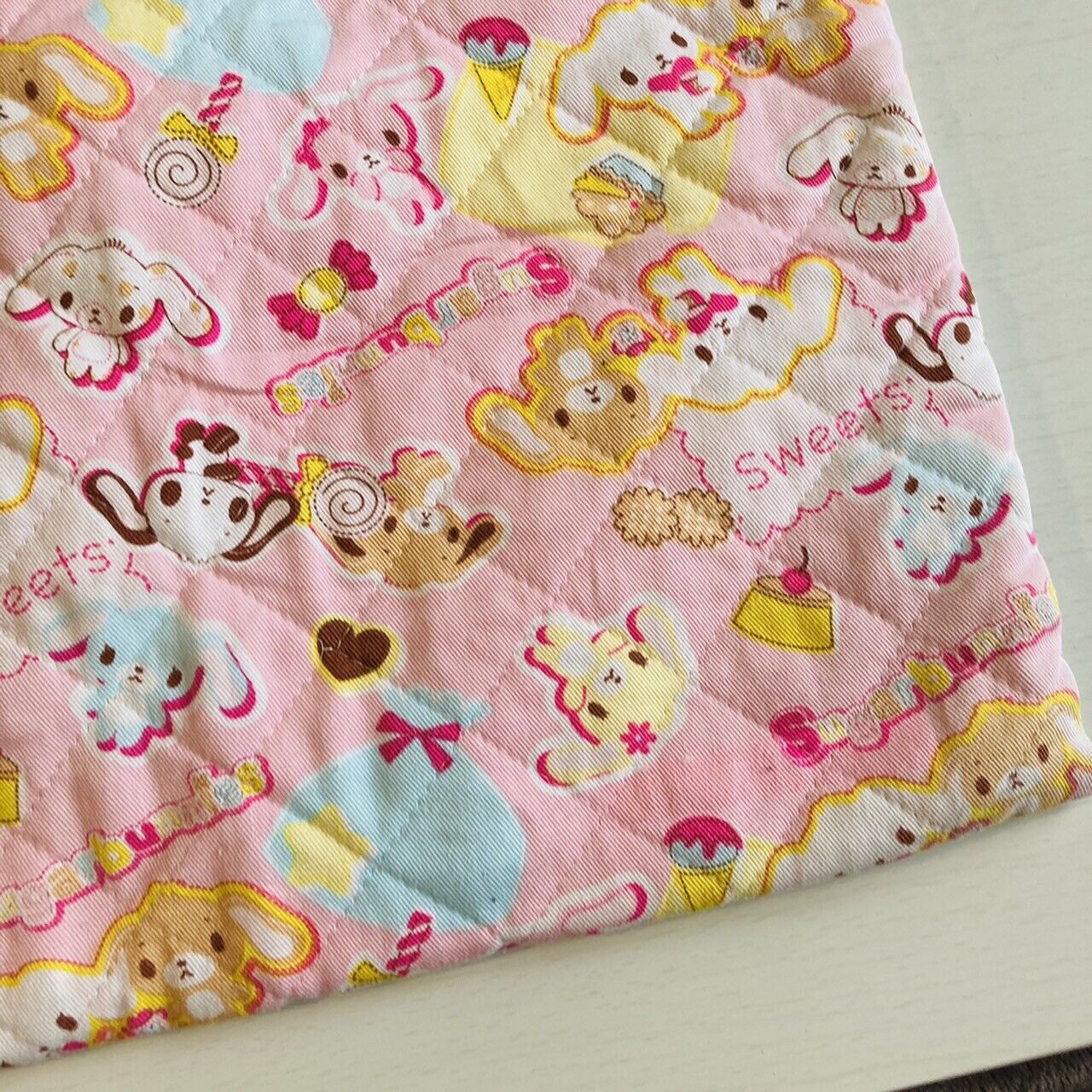 Sanrio Sugar Bunnies Tote Bag Kids Baby Shirousa Kurousa Pink RARE Characters