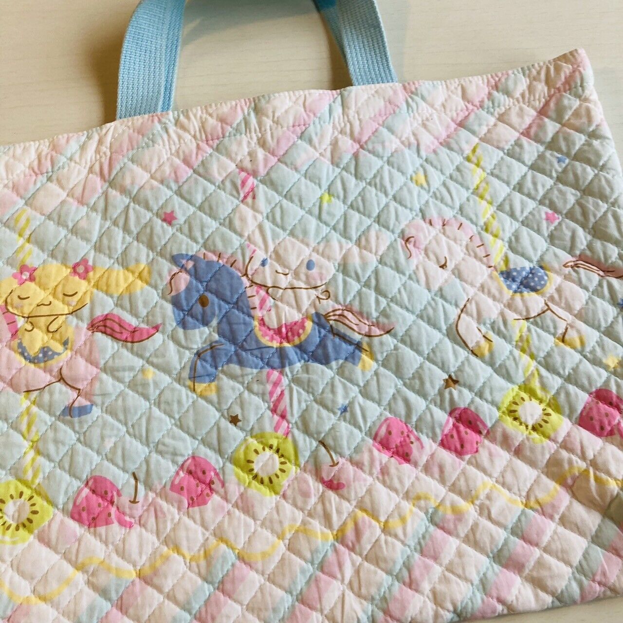 Sanrio Cinnamonroll Tote Bag Kids Baby Light Blue Pink Kawaii Characters RARE