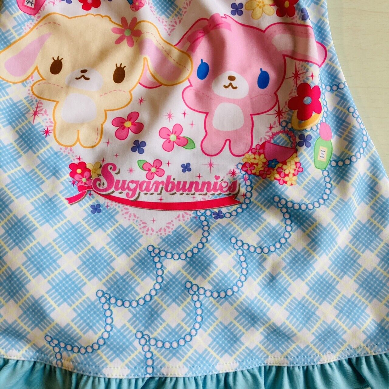 Sanrio Sugar Bunnies Swimsuit Swimwear Plaid Check Pattern 100cm Kids Character