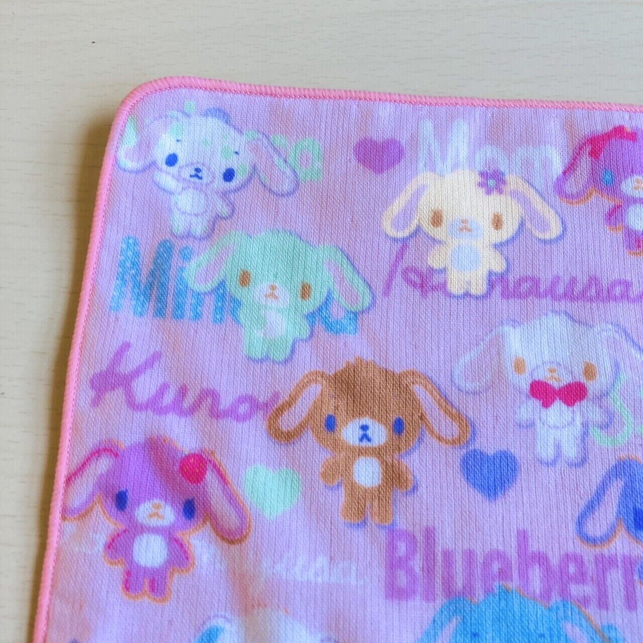 Sanrio Sugar Bunnies Sugarbunnies Handkerchief Pink Characters Kawaii Lovely