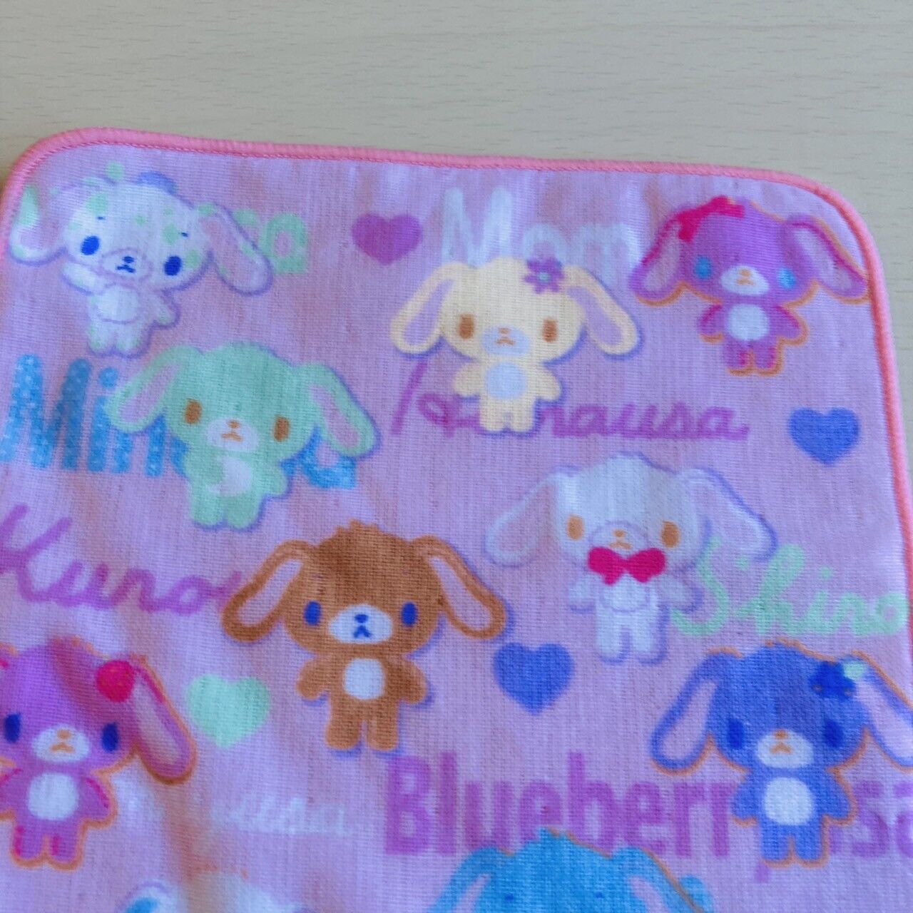 Sanrio Sugar Bunnies Sugarbunnies Handkerchief Pink Characters Kawaii Lovely