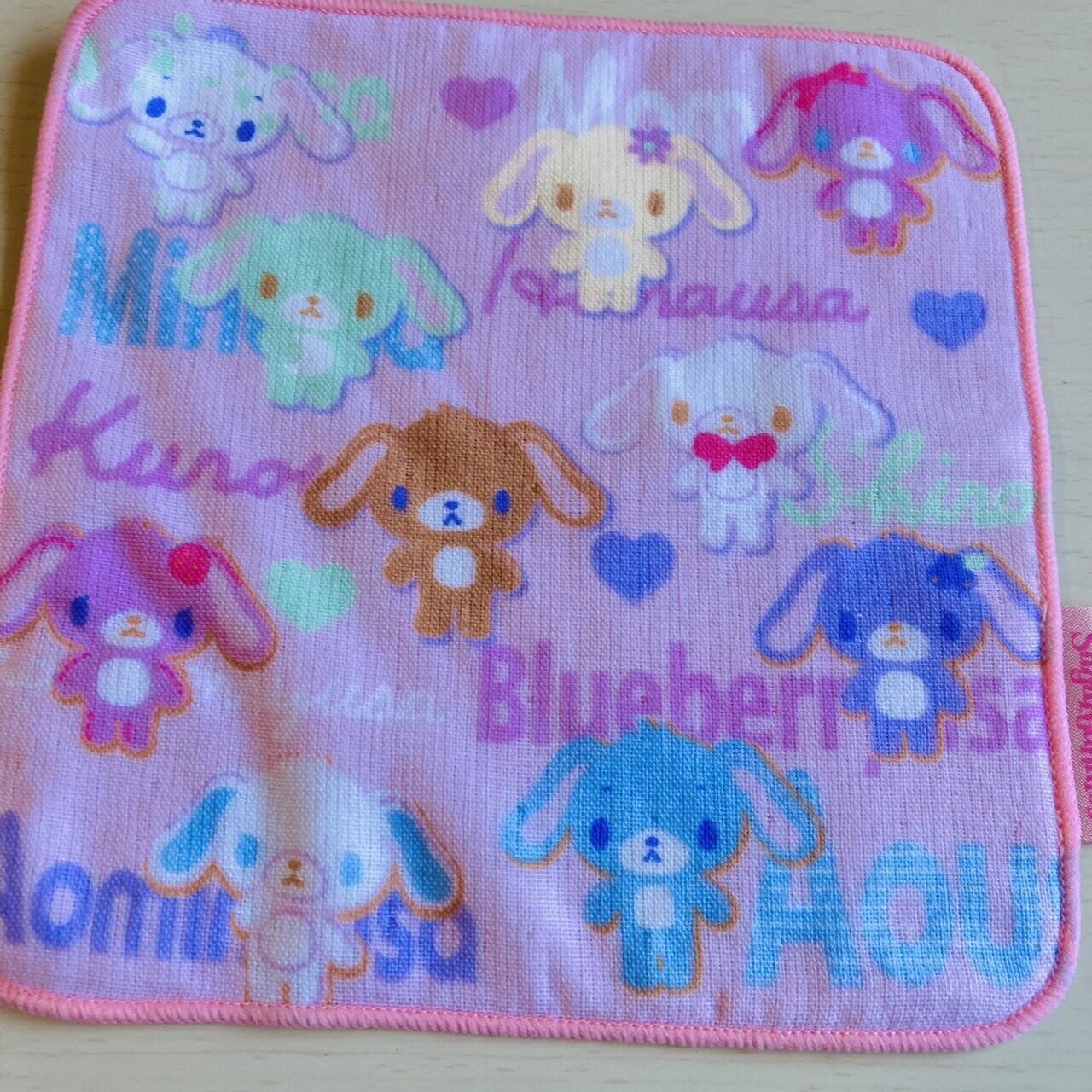 Sanrio Sugar Bunnies Sugarbunnies Handkerchief Pink Characters Kawaii Lovely