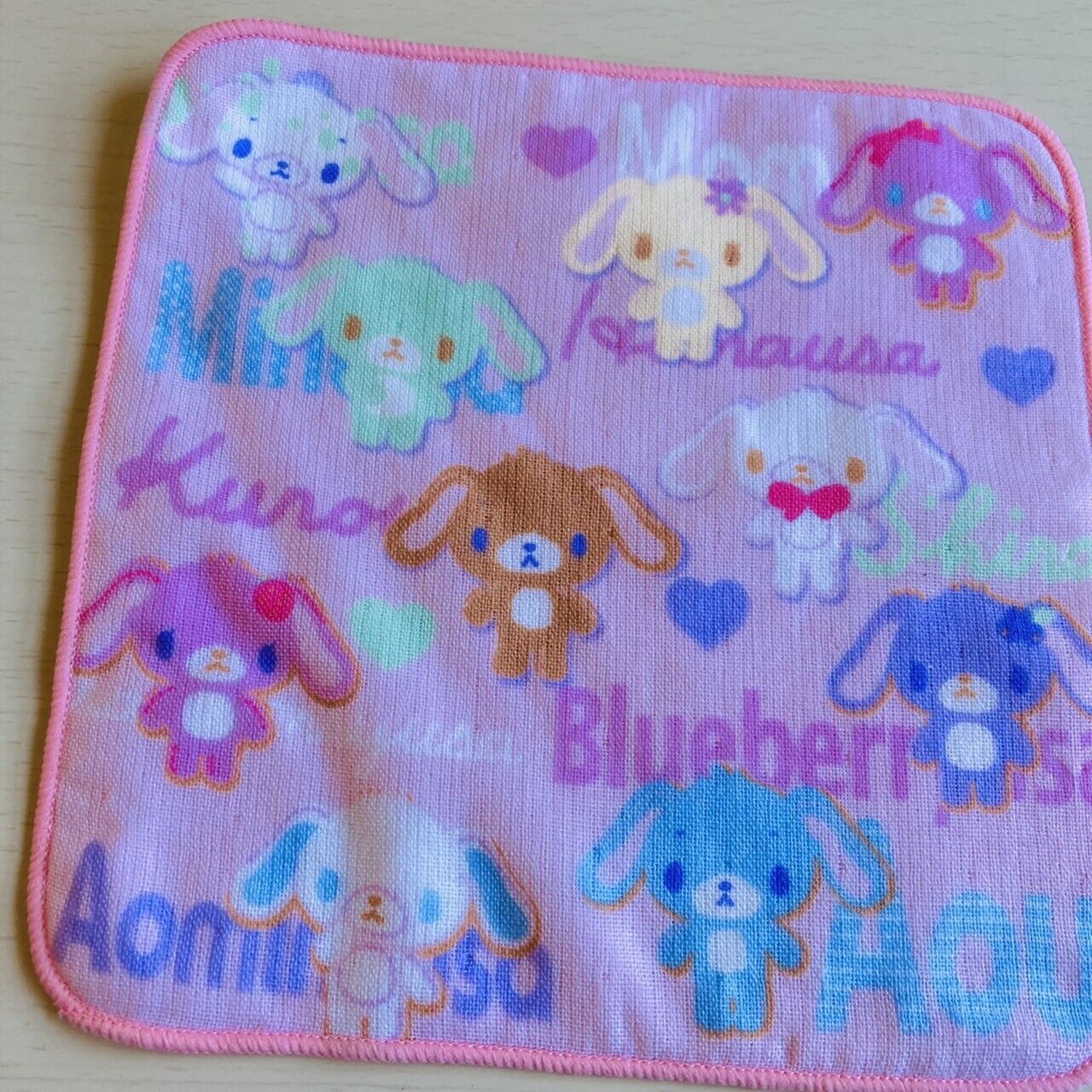 Sanrio Sugar Bunnies Sugarbunnies Handkerchief Pink Characters Kawaii Lovely