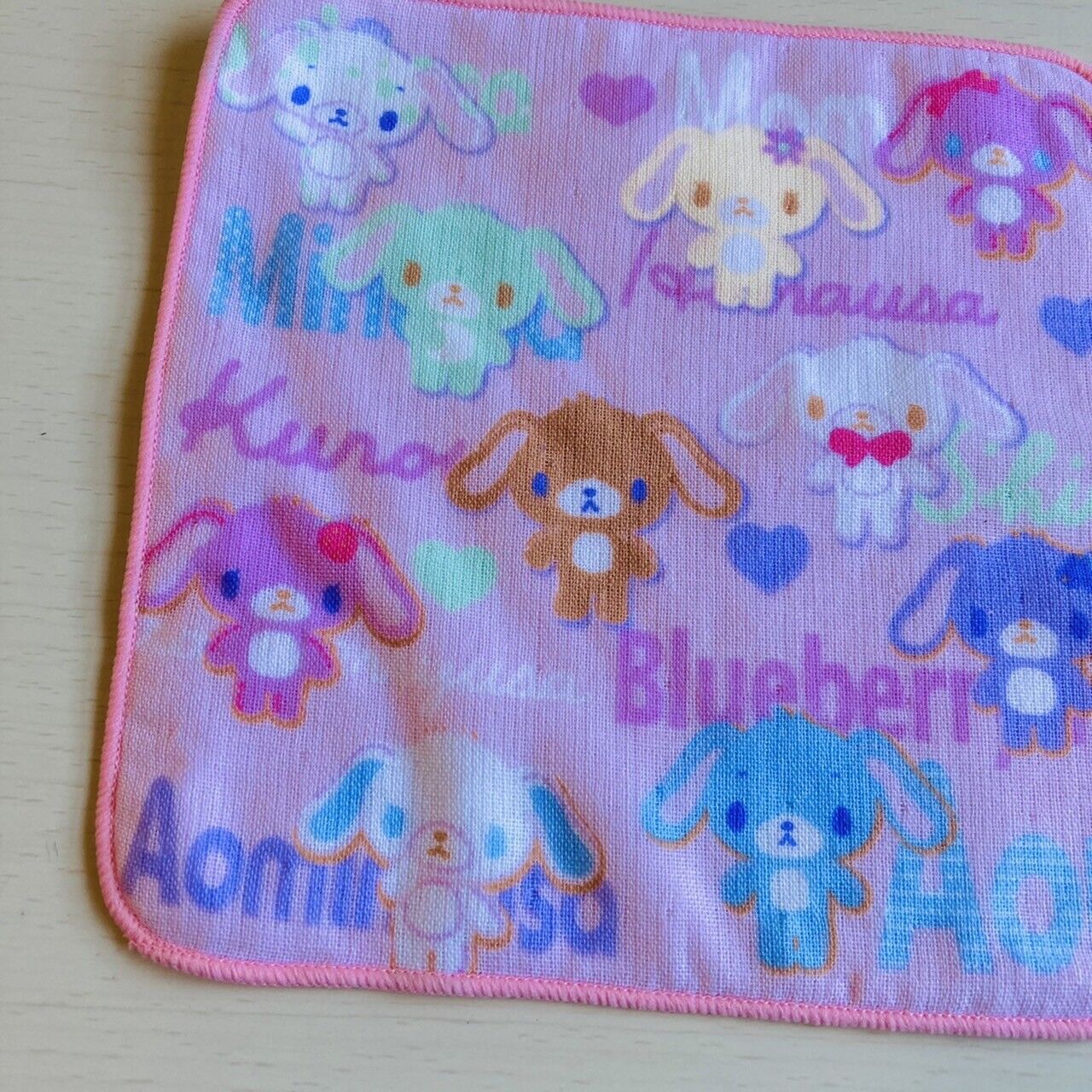 Sanrio Sugar Bunnies Sugarbunnies Handkerchief Pink Characters Kawaii Lovely