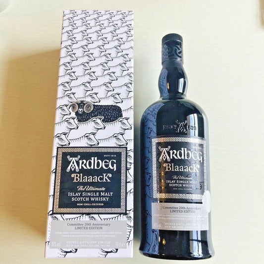 Ardbeg Black Malt Empty Bottle & Box Ardbeg Blaaack Whiskey Sake Japanese Rare