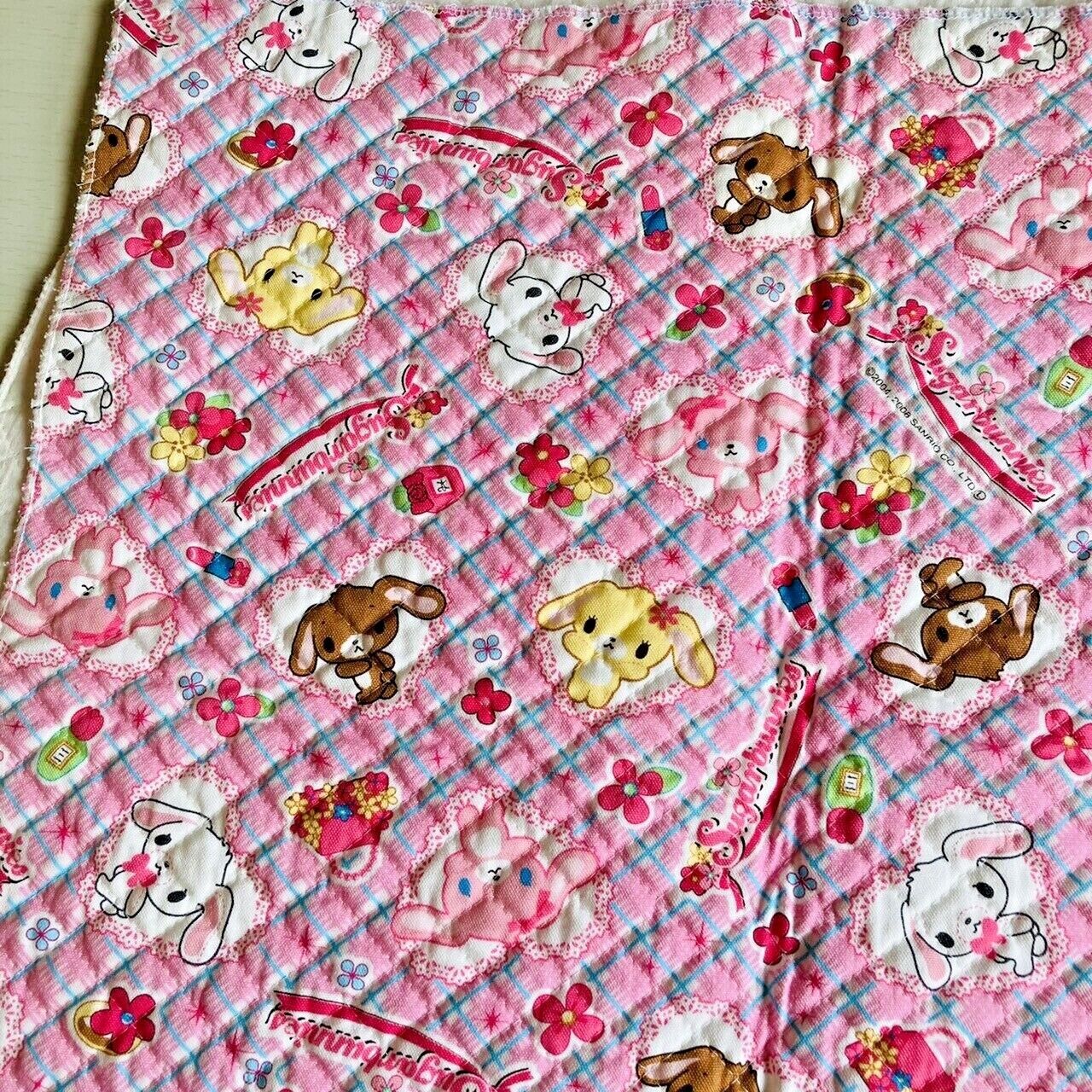 Sanrio Sugar Bunnies Printed Quilt Cloth Sewing Needlework Patchwork Handicraft