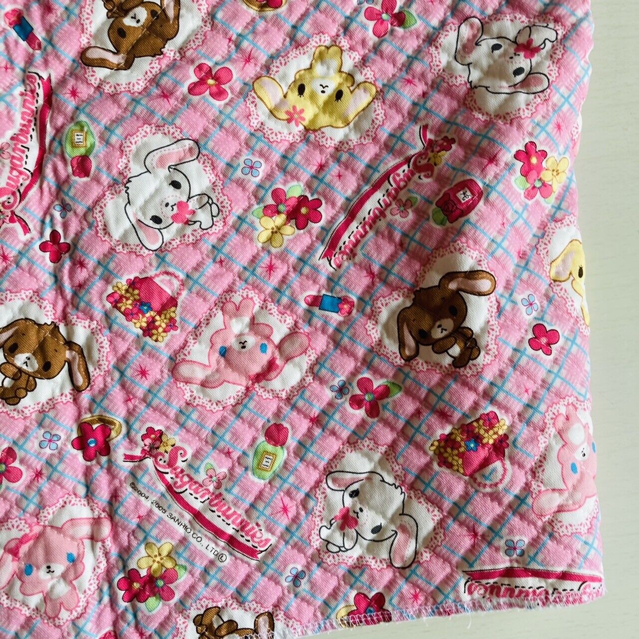 Sanrio Sugar Bunnies Printed Quilt Cloth Sewing Needlework Patchwork Handicraft