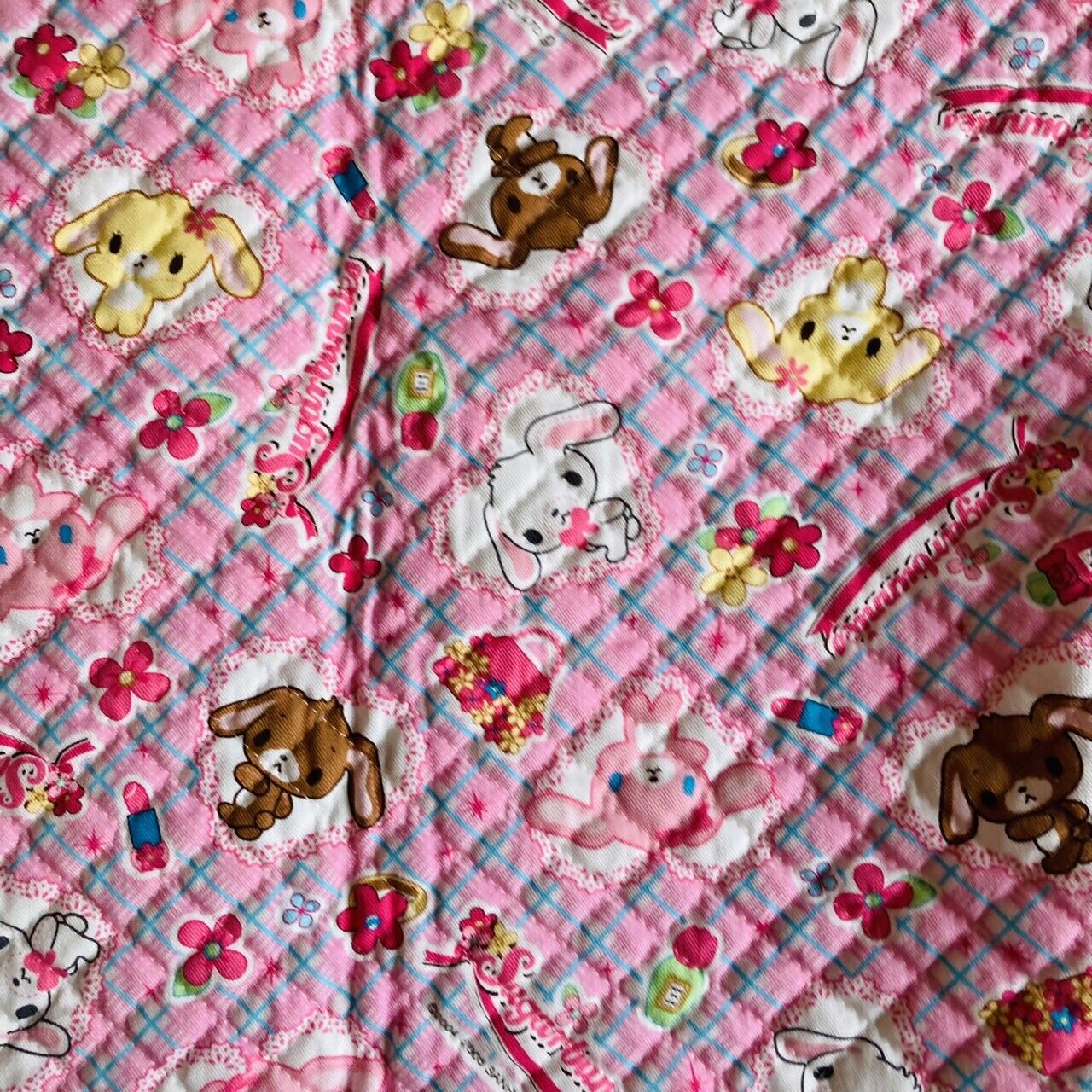 Sanrio Sugar Bunnies Printed Quilt Cloth Sewing Needlework Patchwork Handicraft