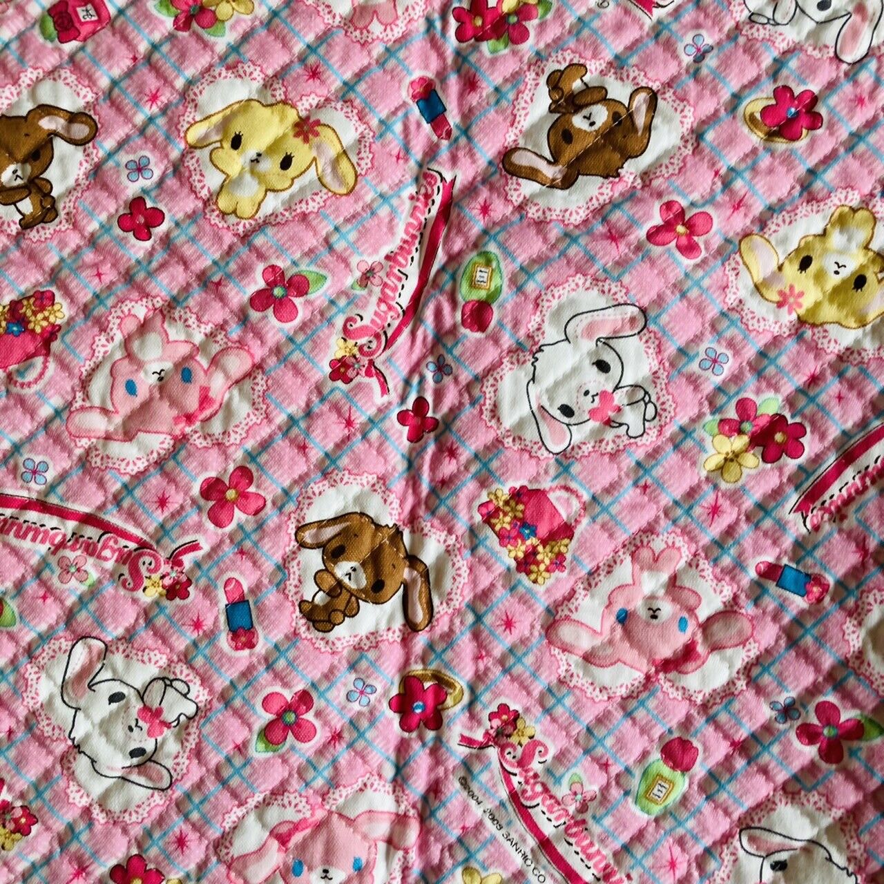 Sanrio Sugar Bunnies Printed Quilt Cloth Sewing Needlework Patchwork Handicraft