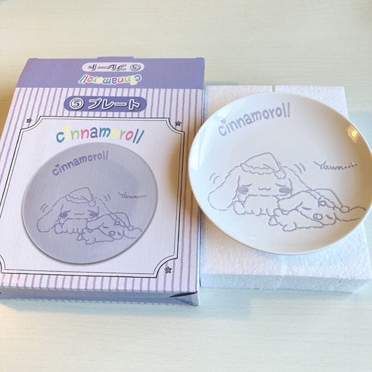 Sanrio Cinnamon Roll Plates Dishes Dishware Purple Kawaii Character Cinnamonroll