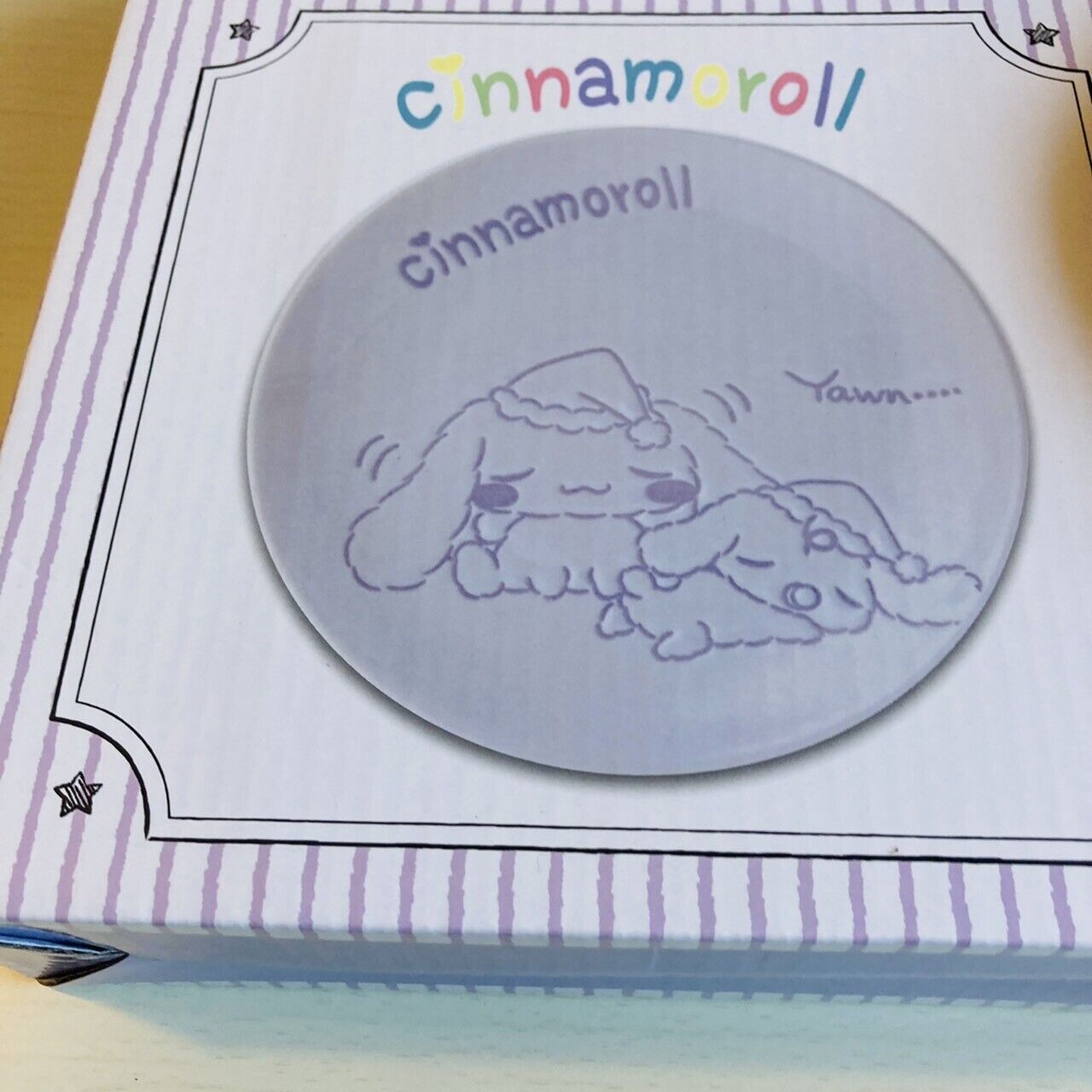 Sanrio Cinnamon Roll Plates Dishes Dishware Purple Kawaii Character Cinnamonroll