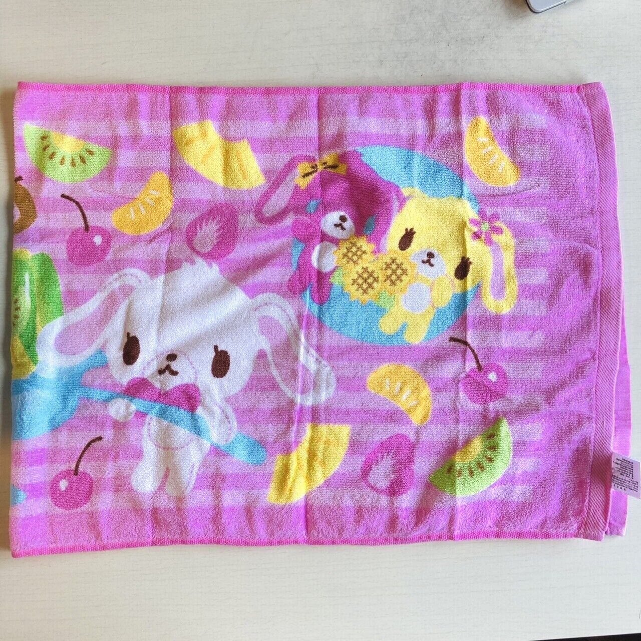 Sanrio Sugar Bunnies Bath Swimming Towel Pink Sugarbunnies Kawaii Character