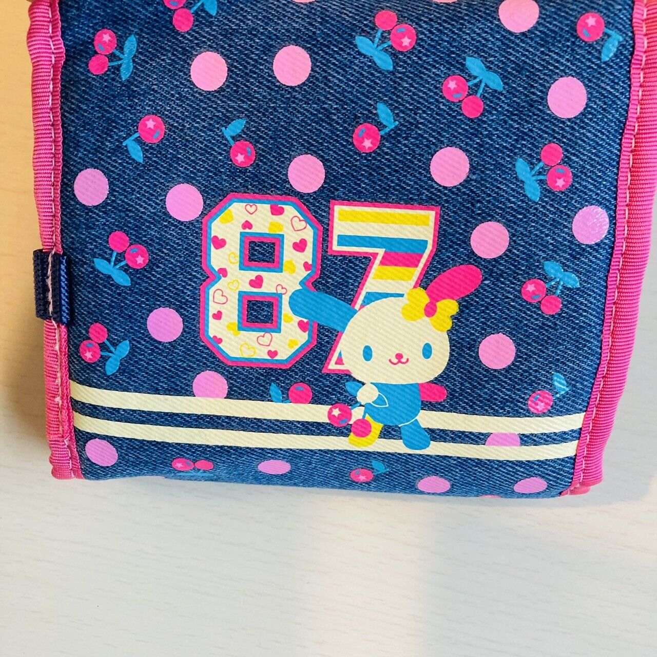 Sanrio Usahana Denim Wallet Coin Case Purse Kids Character Kawaii Rare