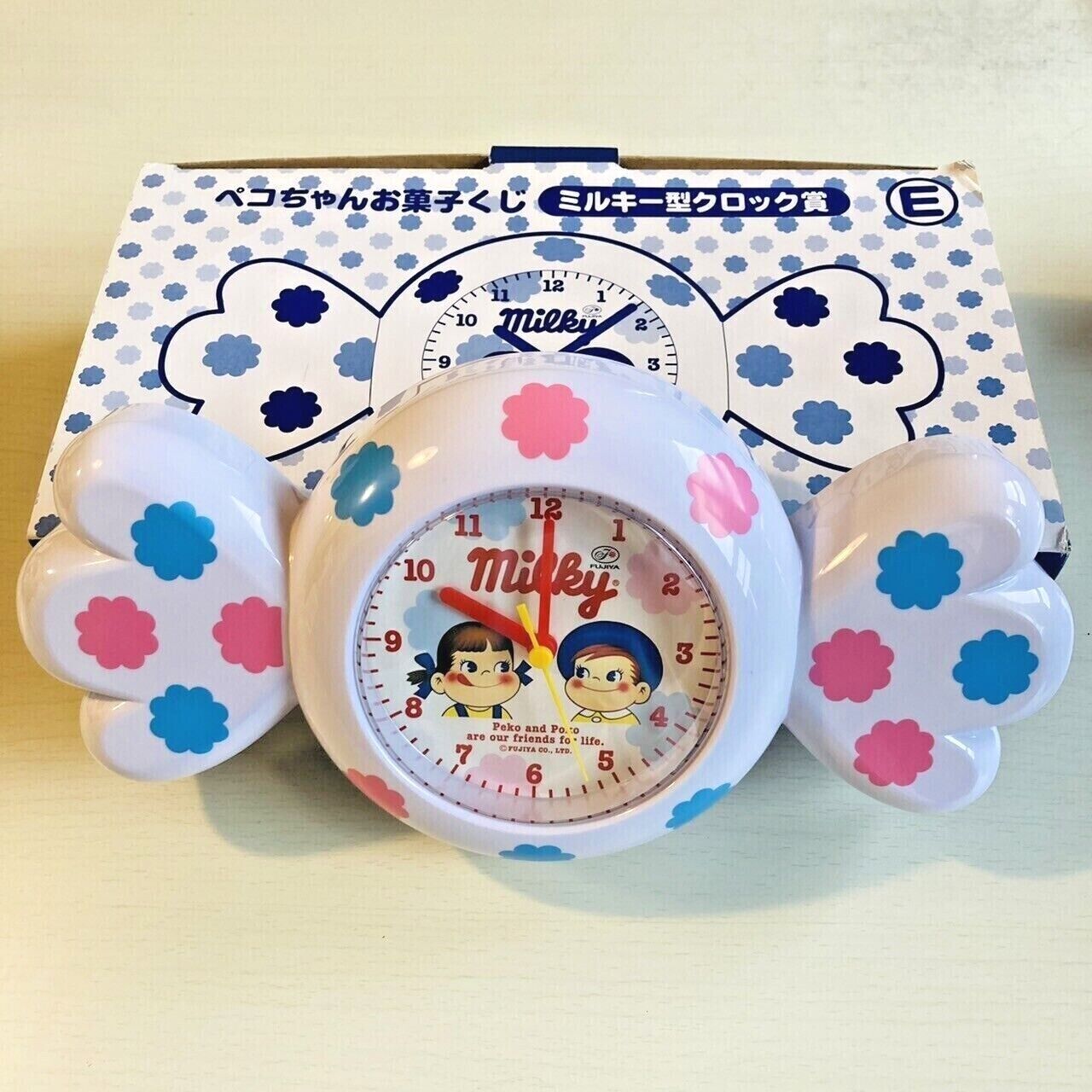 Peko chan Milky Table Clock Okashi-Kuji Candy Style FUJIYA Anime Character Peco